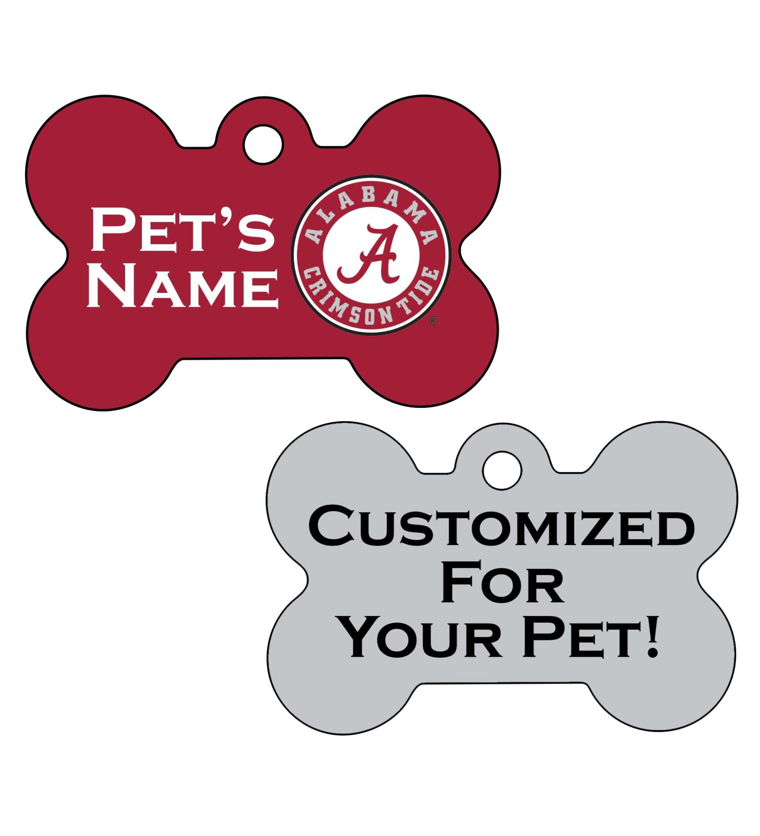 Alabama Crimson Tide Pet ID Dog Tag | Officially Licensed & Personalized - Buy Online on GoSupps.com