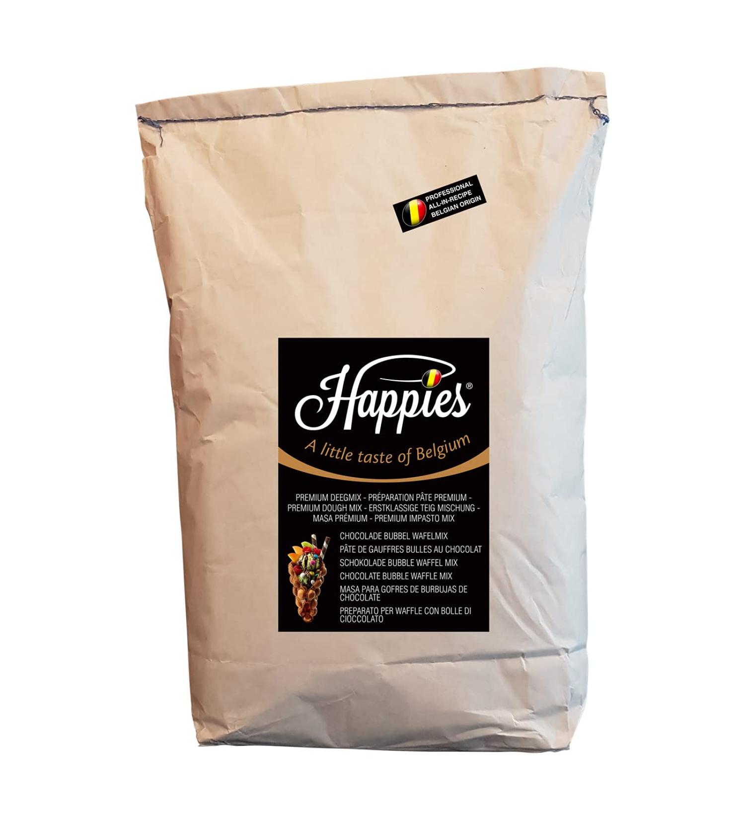 Happies Bubble Waffle Baking Mix Hong Kong and Asia Trendy Chocolate Bubblewaffle Batter Mix (1) - Buy Online on GoSupps.com