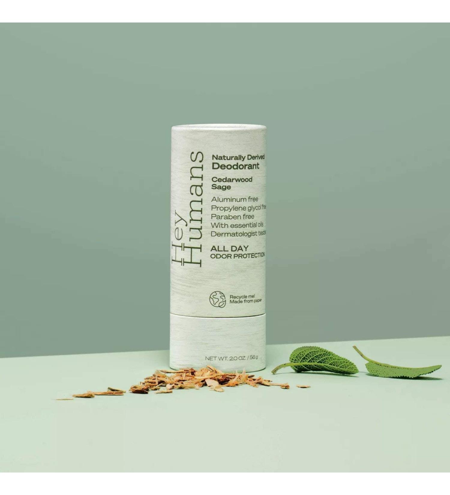 Hey Humans Natural Deodorant Cedarwood Sage - 2oz (Pack of 1) 2 Ounce (Pack of 1)