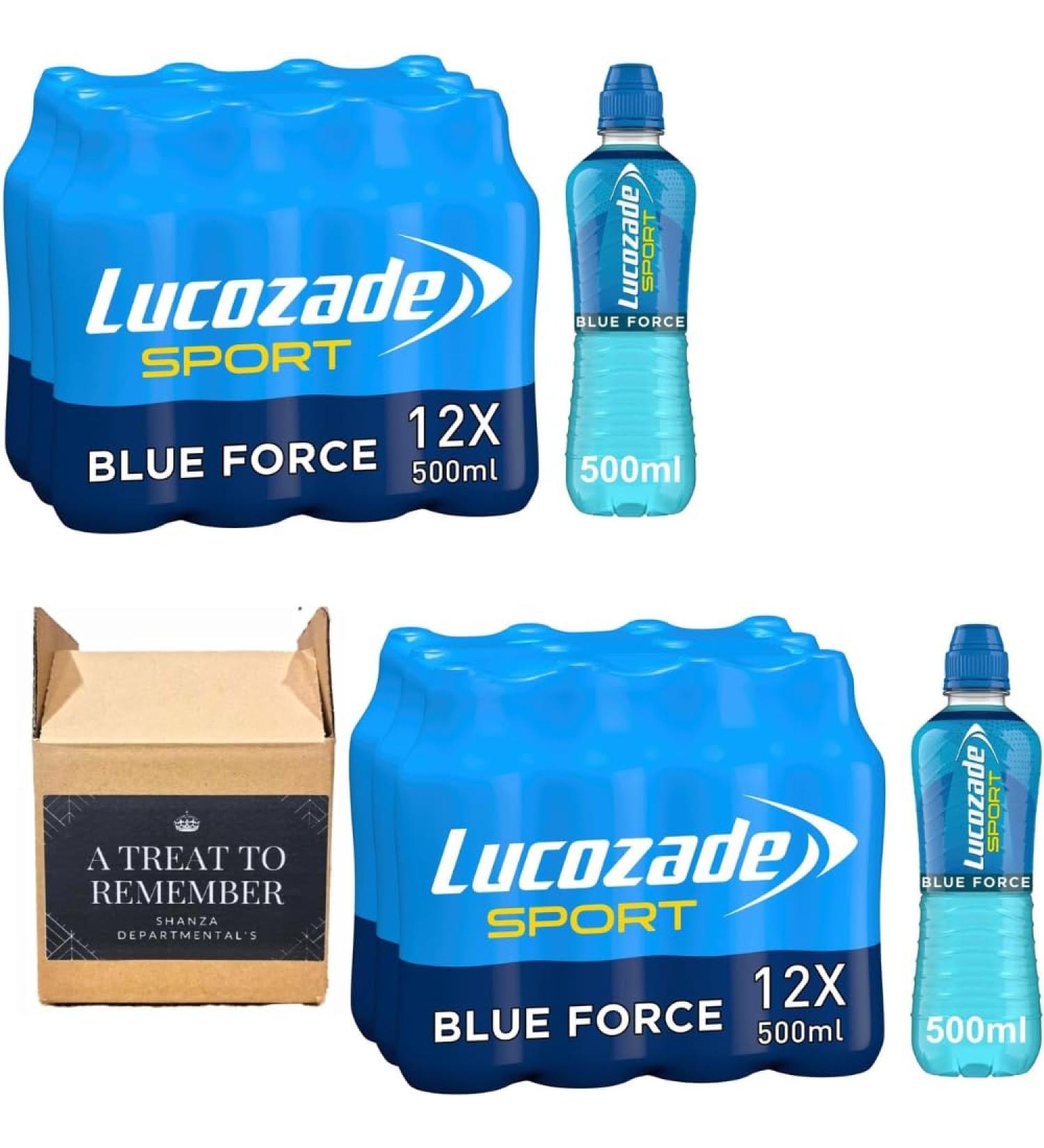 Lucozade Sport Blue Force 500ml - (Pack Of 24) - Buy Online on GoSupps.com