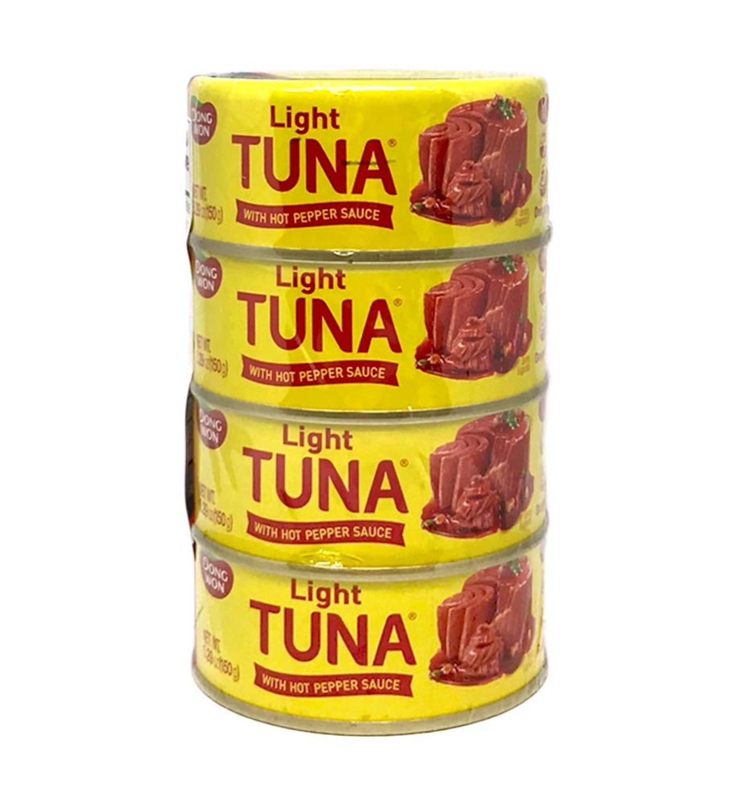 Dongwon Gochuchamchi Light Tuna With Hot Pepper Sauce In Canola Oil 150g X 4 (600g) - Buy Online on GoSupps.com