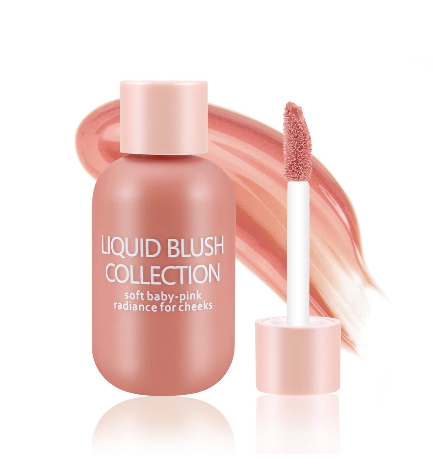 Boobeen Natural Liquid Blush Makeup - Velvet Mousse Cheek Blusher for Long-lasting Soft Color - Moisturizing Formula - Fuchsia Spark (02) - Buy Online on GoSupps.com