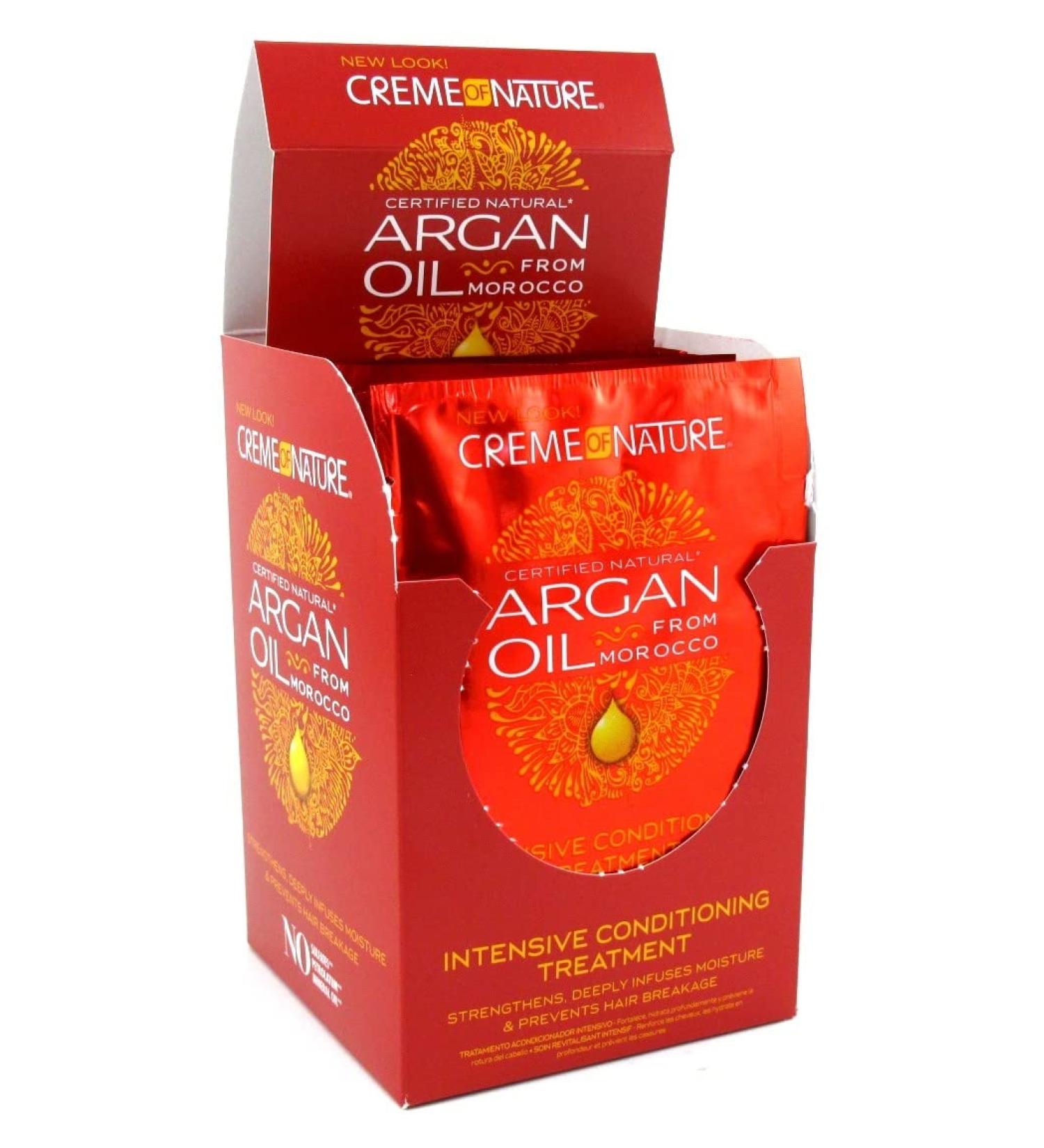 Creme of Nature Argan Oil Treatment Packettes - 12 Pieces (1.75 oz/51ml) - Buy Online on GoSupps.com