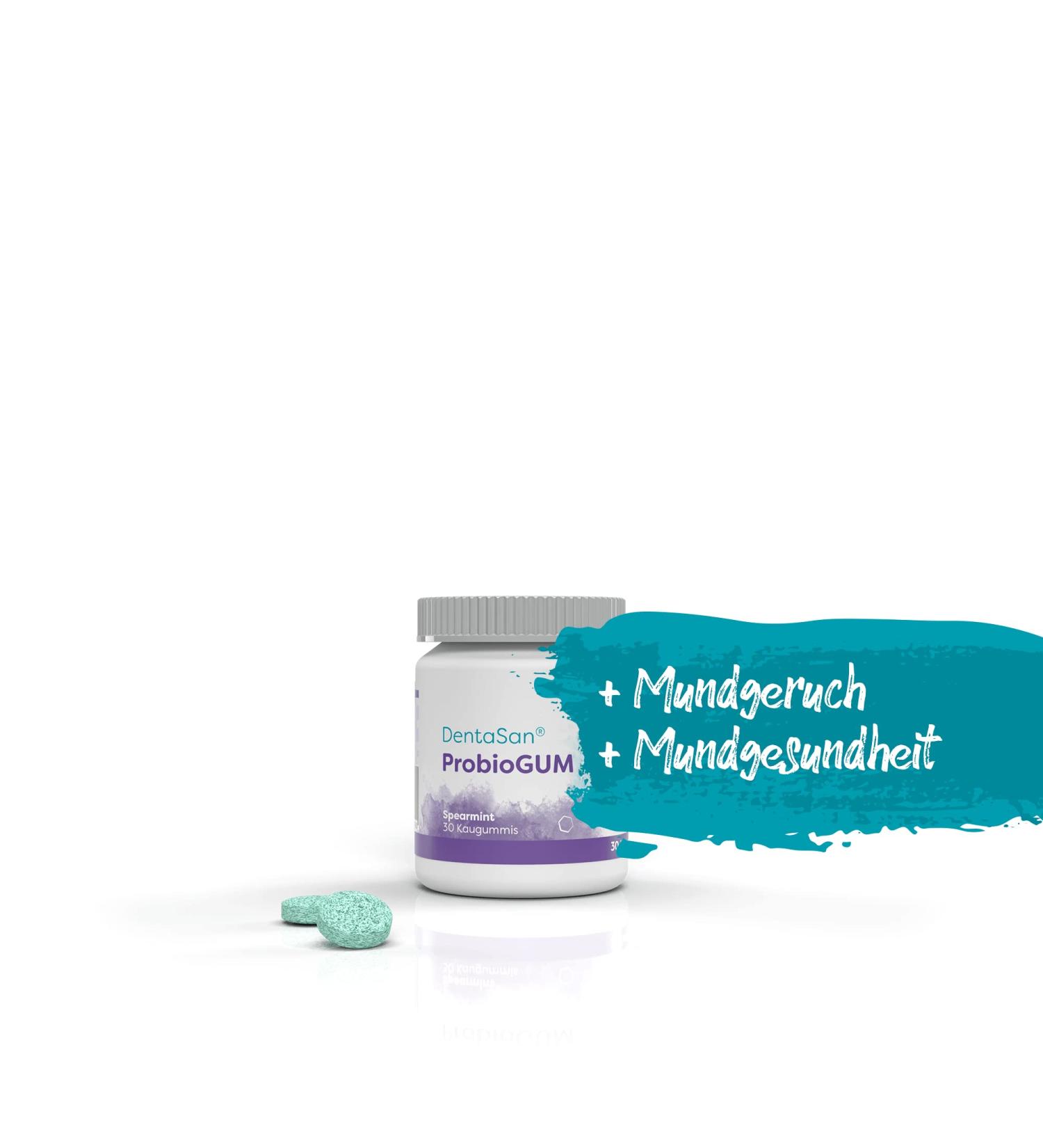 DentaSan ProbioGUM - 30 Pieces Probiotic Chewing Gum for Fresh Breath | Buy Internationally - Buy Online on GoSupps.com