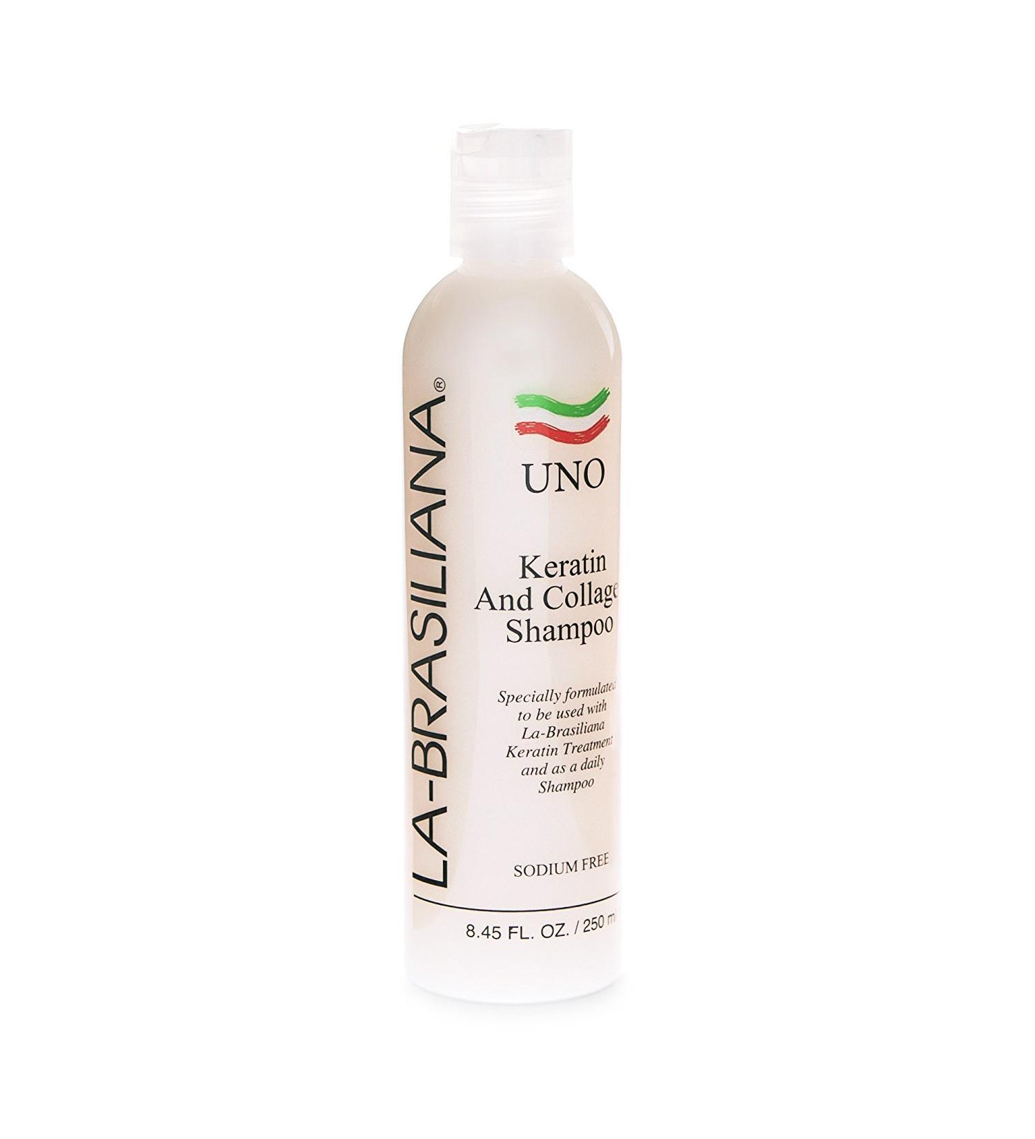 La-Brasiliana Uno Keratin and Collagen Shampoo - 8.45 fl.oz. (Pack of 1) - Buy Online on GoSupps.com