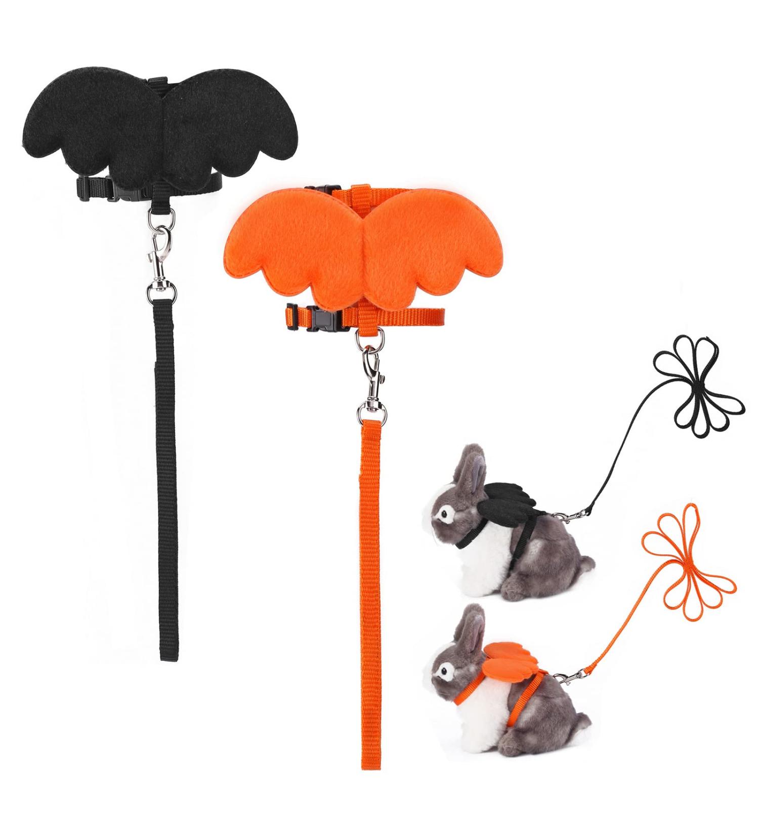 Filhome 2-Piece Rabbit Leash Set - Soft Breathable Pet Halloween Costume for XS Rabbits (11-22cm Neck 17-28cm Chest) - Buy Online on GoSupps.com
