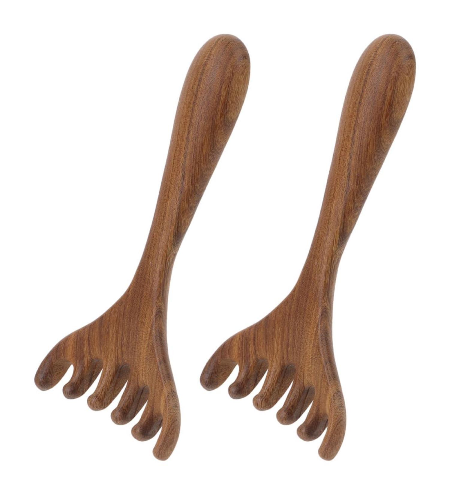 Veemoon Peigne en Bois pour Massage Cuir Lot de 2 Outil Gua Sha Portable Masseur Yeux Relaxation Apaisant pour Cuir et Hommes pour Massage Domicile - Buy Online on GoSupps.com