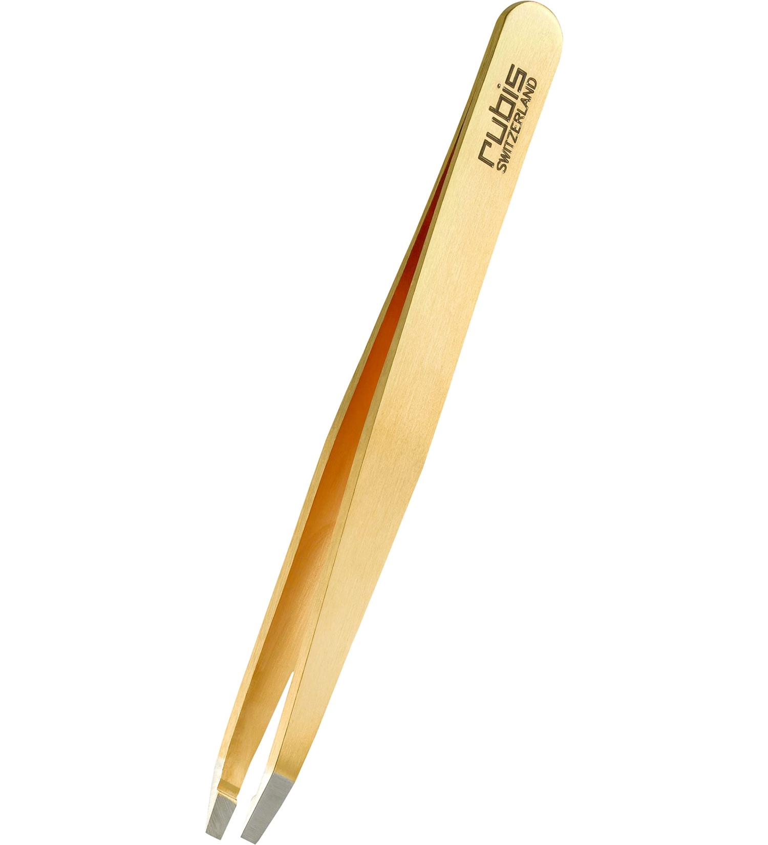 Rubis Universal Eyebrow Tweezers - Straight Tip for Perfectly Plucked Brows - Buy Black Tweezers Online Internationally - Buy Online on GoSupps.com