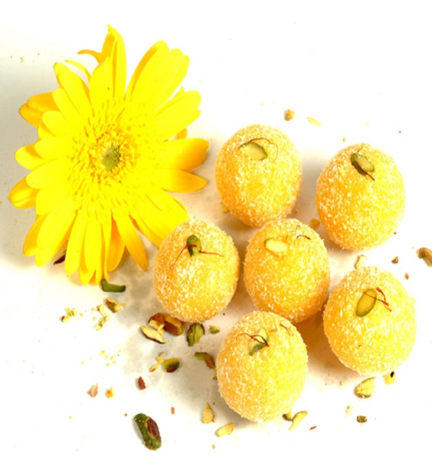 Ghasitaram Gifts Indian Sweets - Coconut Laddoo 400 GMS (400gms) - Buy Online on GoSupps.com