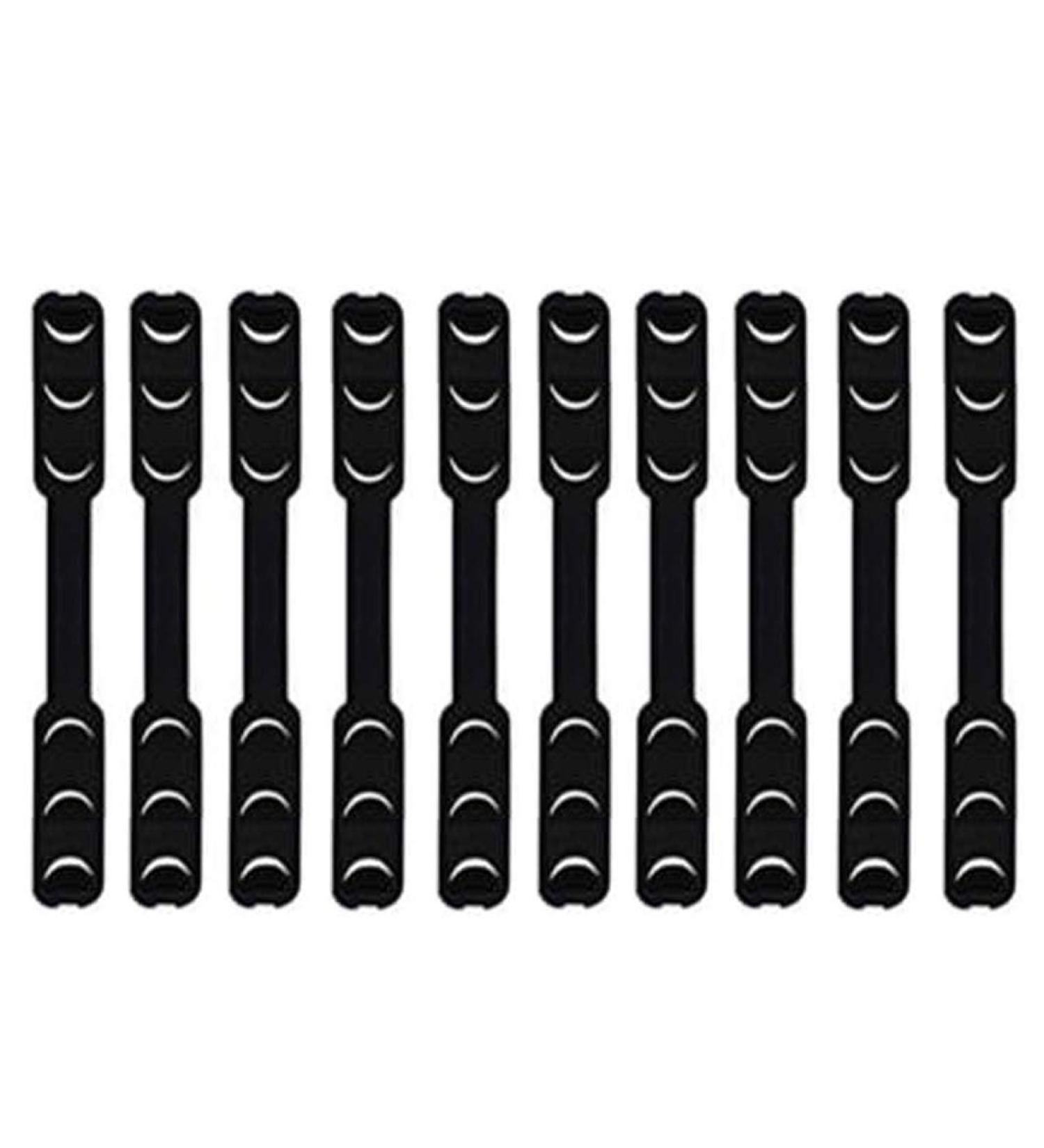 10-Piece Black Mask Extension & Anti-Straying Ear Protection | Decompression Holders & Ear Grips Accessories - Buy Online on GoSupps.com