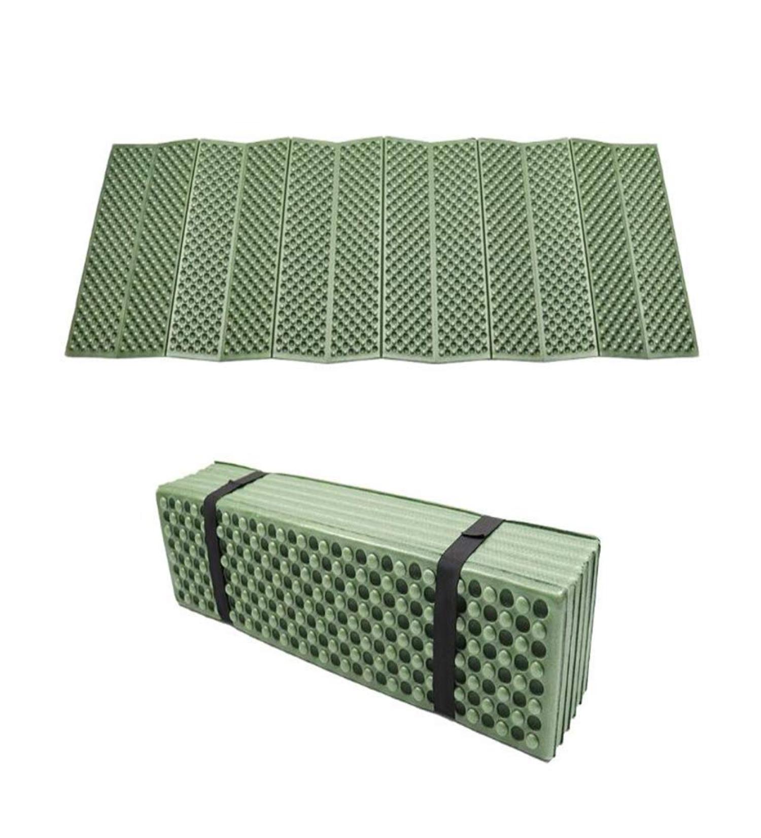 BKS Foam Egg Crate Folding Sleeping Pad - Green | Comfortable & Portable - Buy Online on GoSupps.com