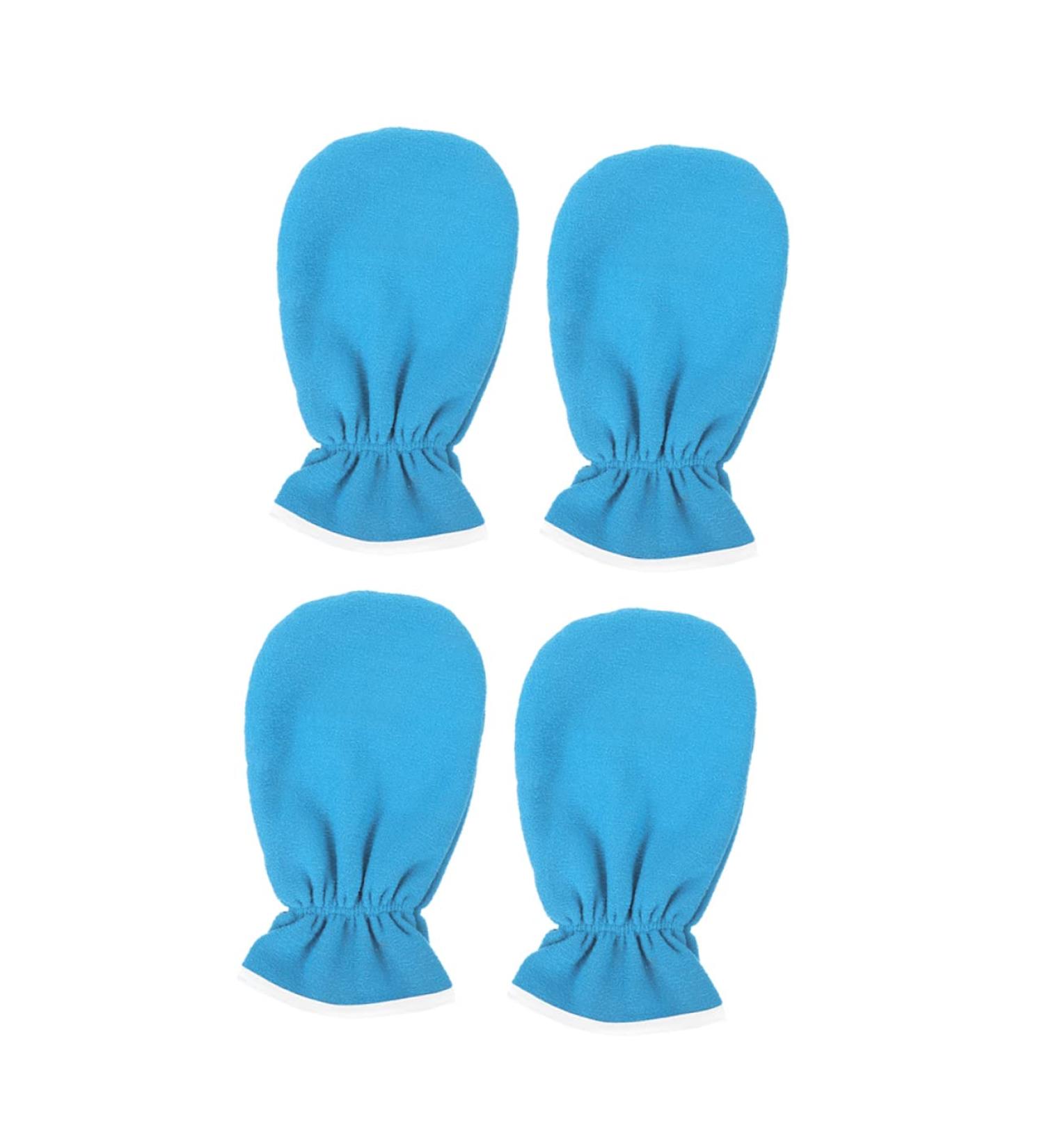 Healeved 4 Pairs Maintenance Care Gloves Paraffin Wax Mitts for Hands Paraffin Wax Booties Wax Warmer for Hand Care Cotton Mitts for Paraffin Wax Bath Spa Work Manicure Tools Flannel - Buy Online on GoSupps.com