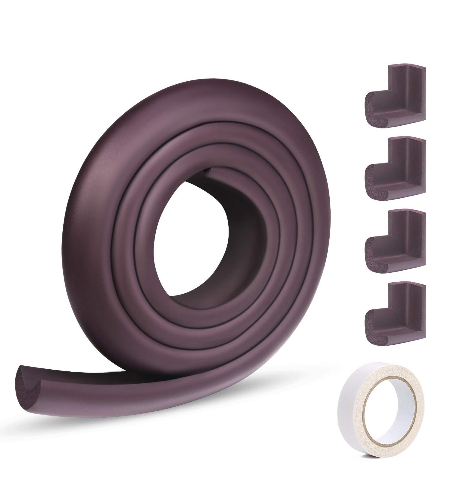 Vicloon Edge Protectors 2 M Foam Safety Strip and 4 Corner Cushion Protector Set Edge Corner Guards for Baby - Purple - Buy Online on GoSupps.com