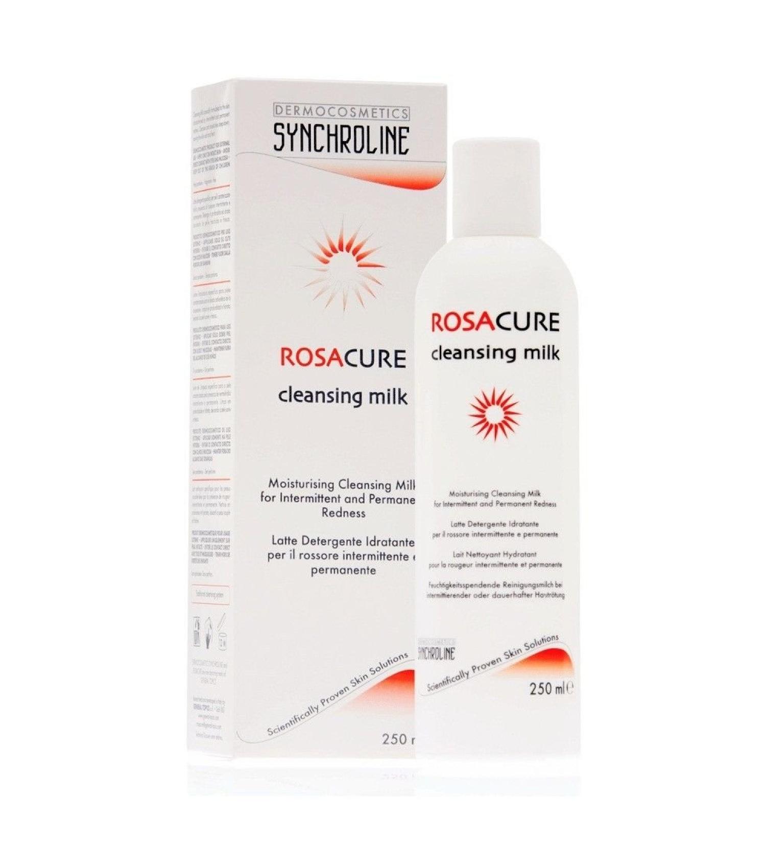 Synchroline Rosacure Cleansing Milk 200ml Makeup Remover Ship Worldwide by Synchroline