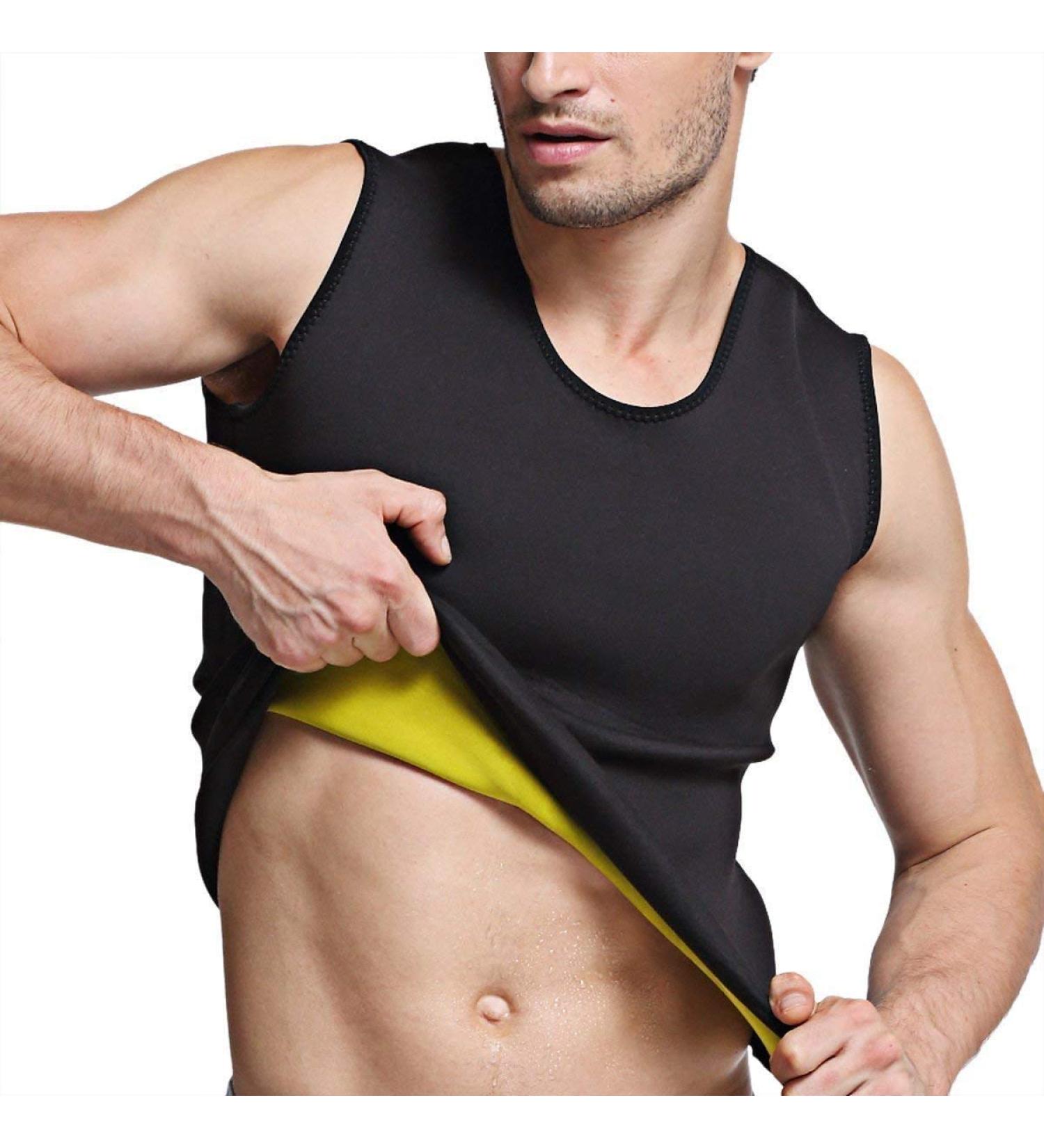 MartiOunt Men's Sauna Shirt - Sweat Vest for Weight Loss & Muscle Building | XL Body Shaper for Cardio & Endurance Training - Buy Online on GoSupps.com