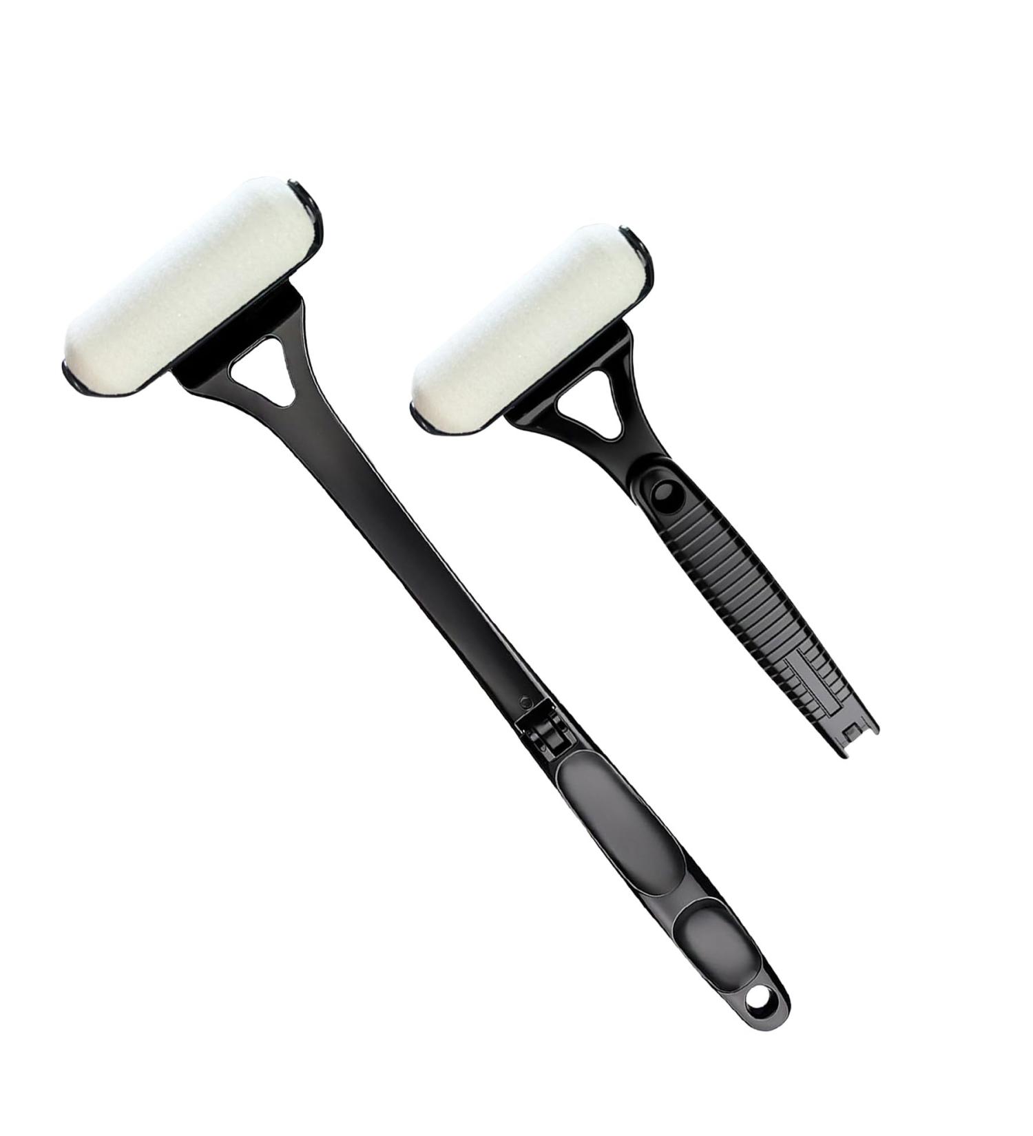 2025 Back Lotion Applicator with Foldable Handle - Self Tanning Sunscreen Moisturizer Applicator Tool Non-Slip Roller for Back Shoulder Body Care Cream & Medicine Application (Black) - Buy Online on GoSupps.com
