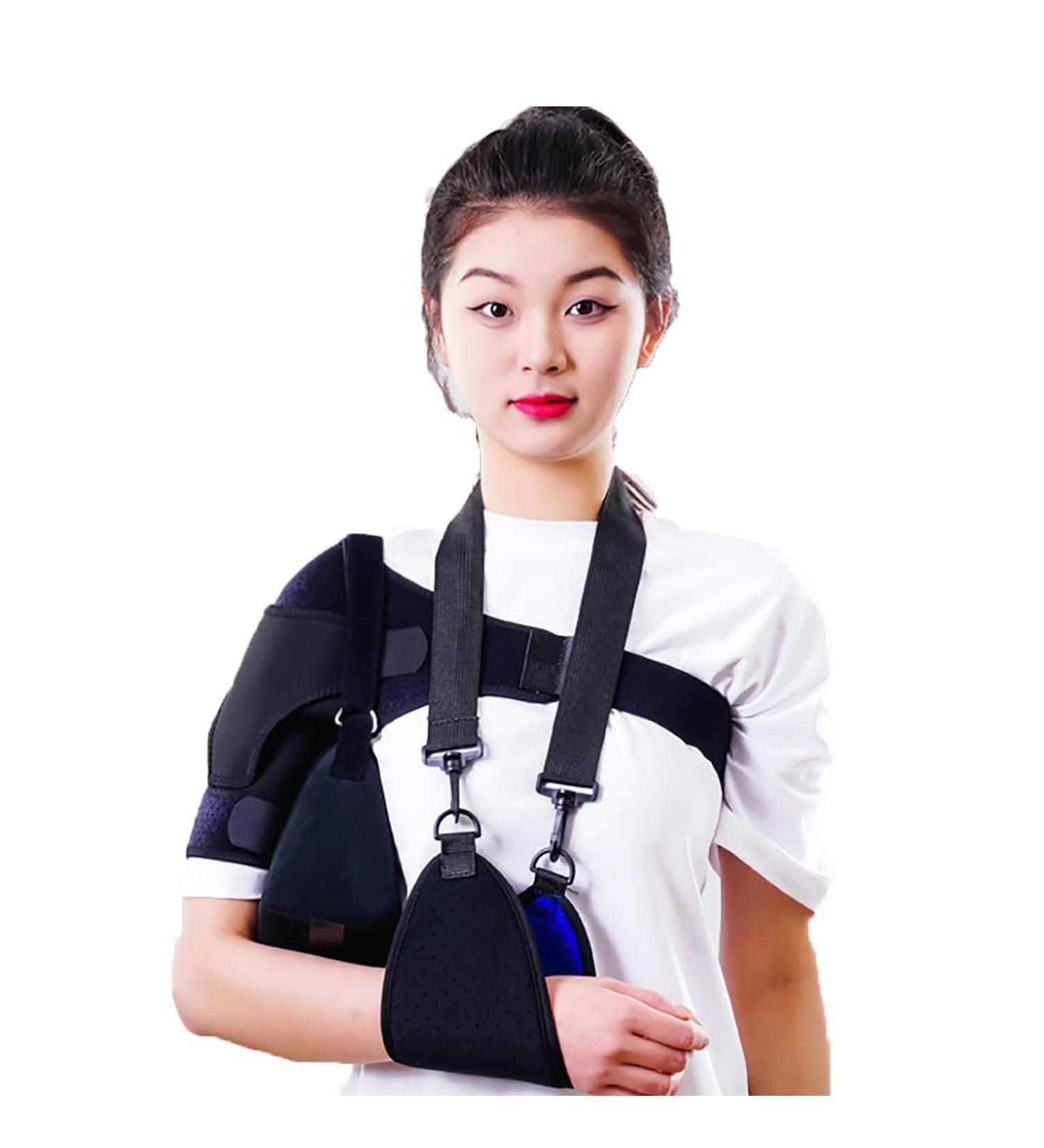 Shoulder Brace Strap Shoulder Compression Wrap Shoulder Brace with Portable Bag Adjustable Tightness and 360 All-Round Fixation Breathable and Lightweight for Shoulder Pain Relief Dislocation - Buy Online on GoSupps.com