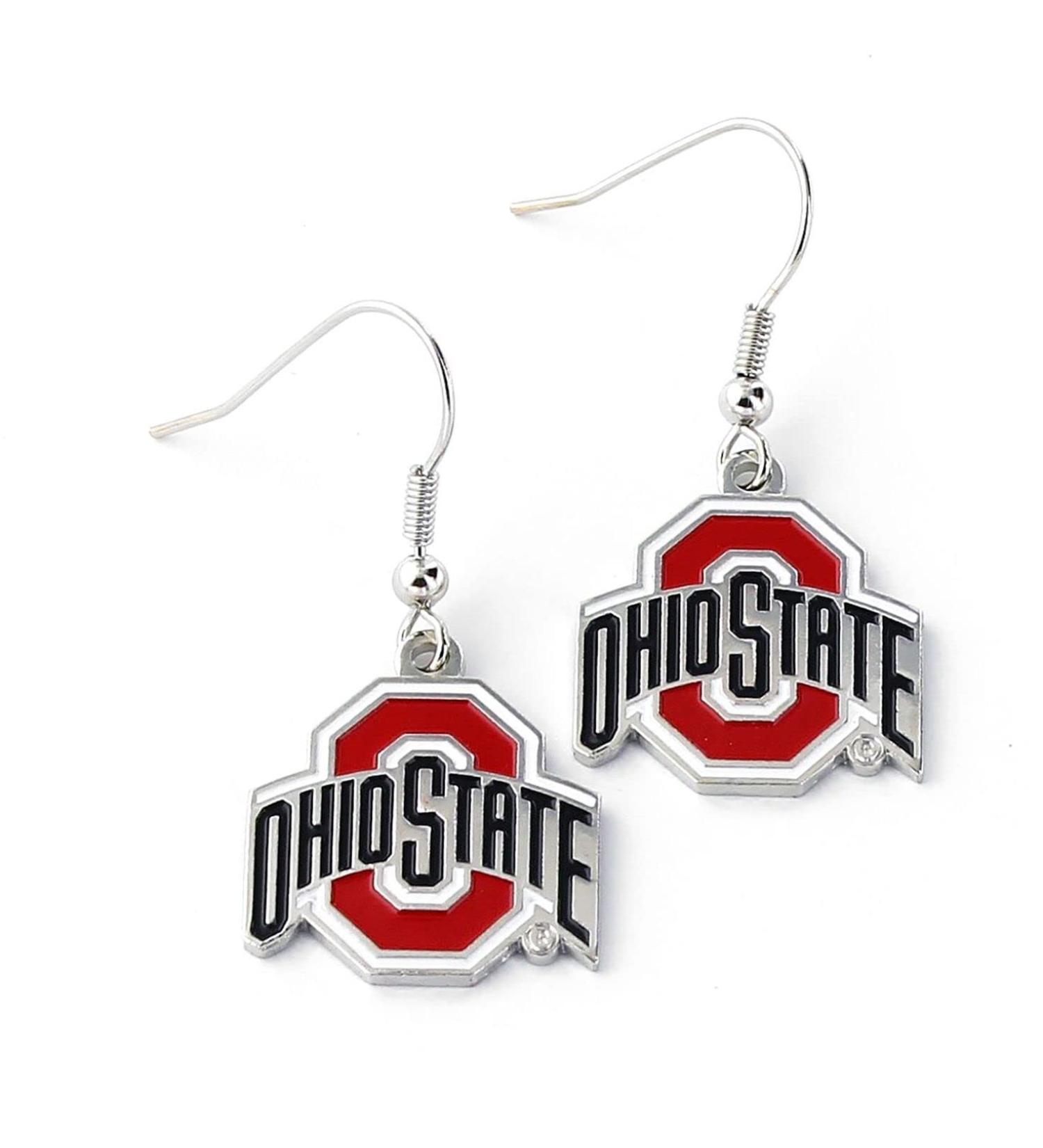 NCAA Alabama Crimson Tide Dangler Earrings Ohio state buckeyes