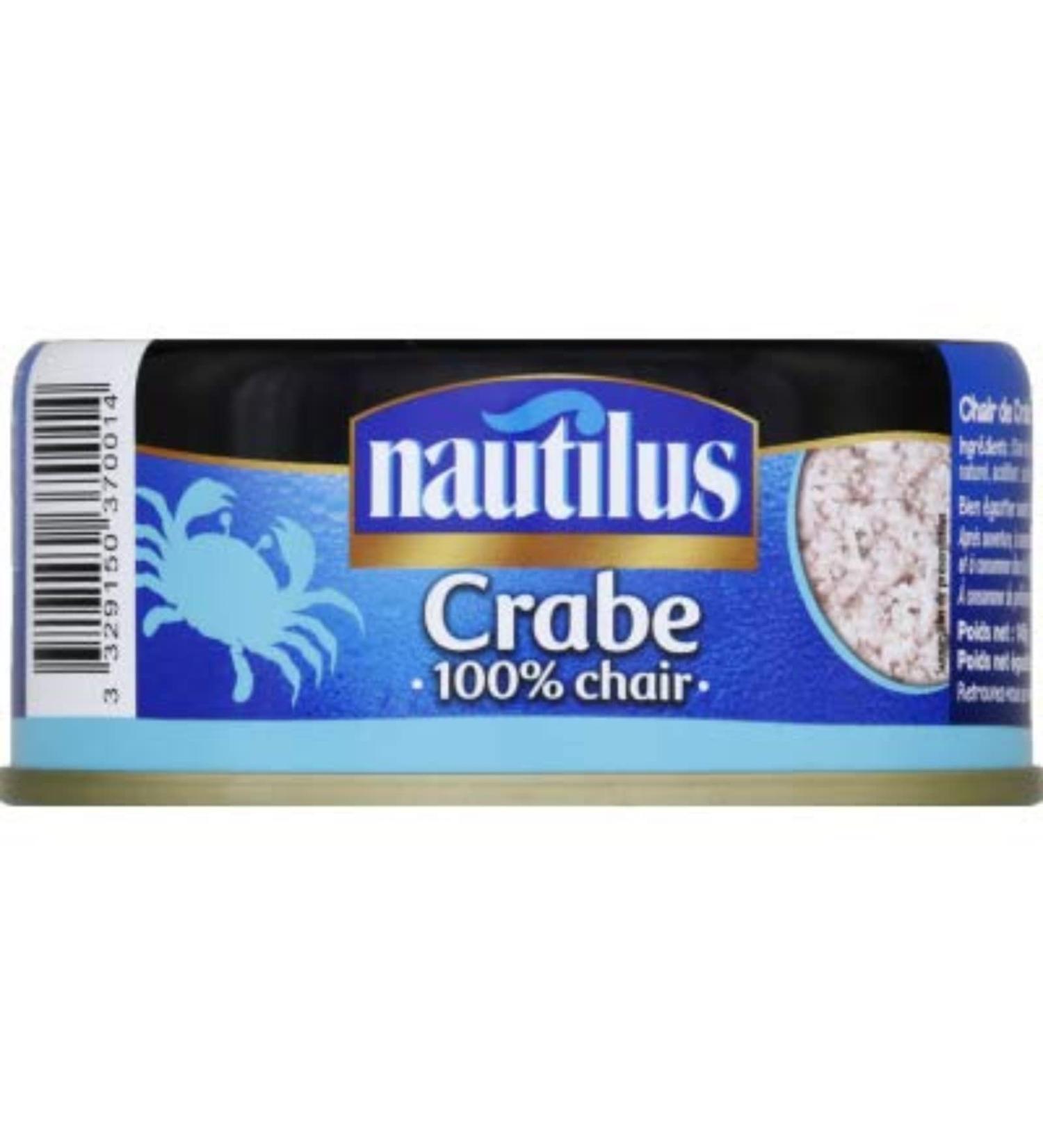 Nautilus Crabe 100% chair - 105g bottle net égoutté