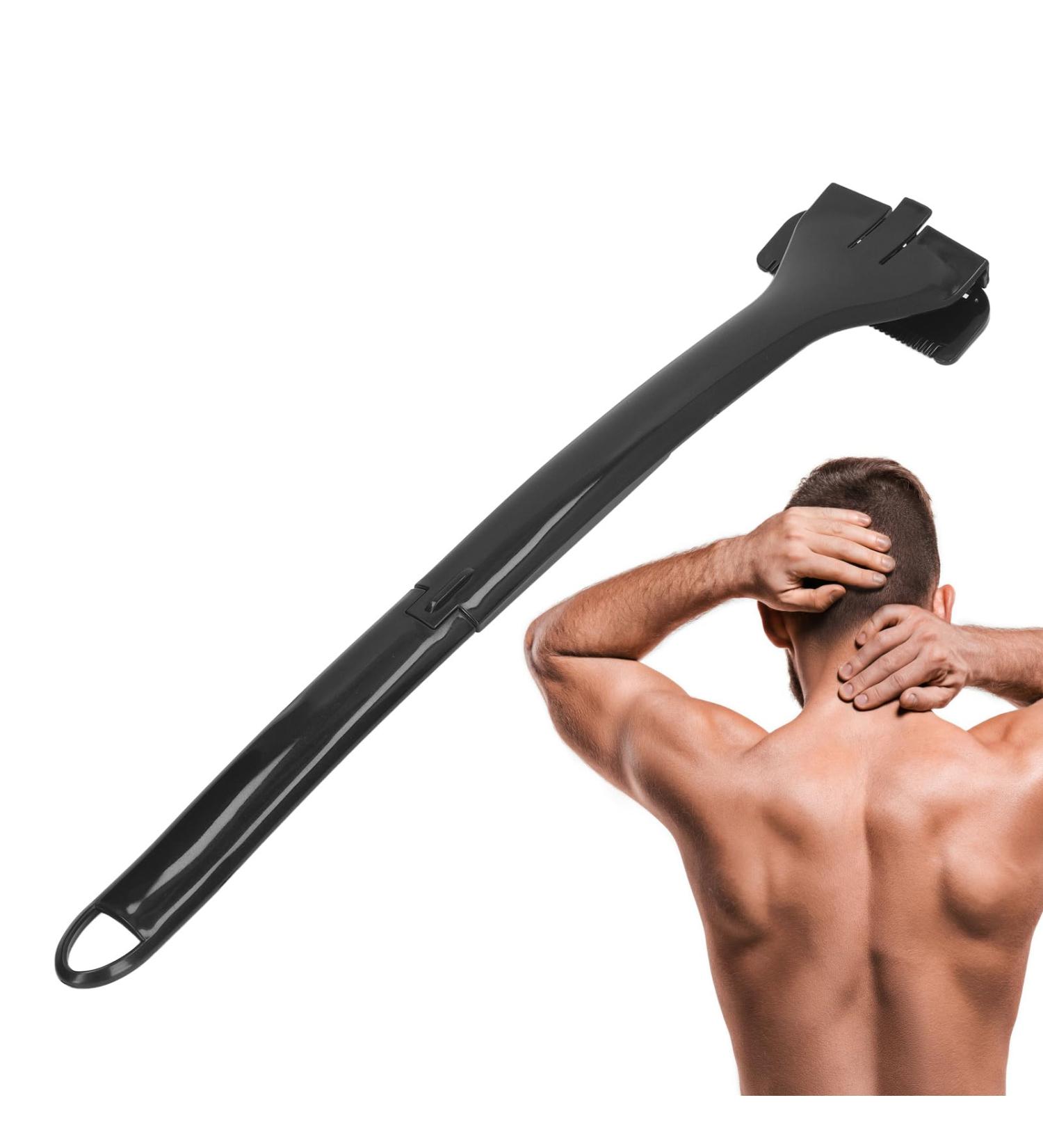 Back Hair Trimmer for Men - DIY Foldable Long Handle Manual Back Cleaning Tool - Buy Online on GoSupps.com