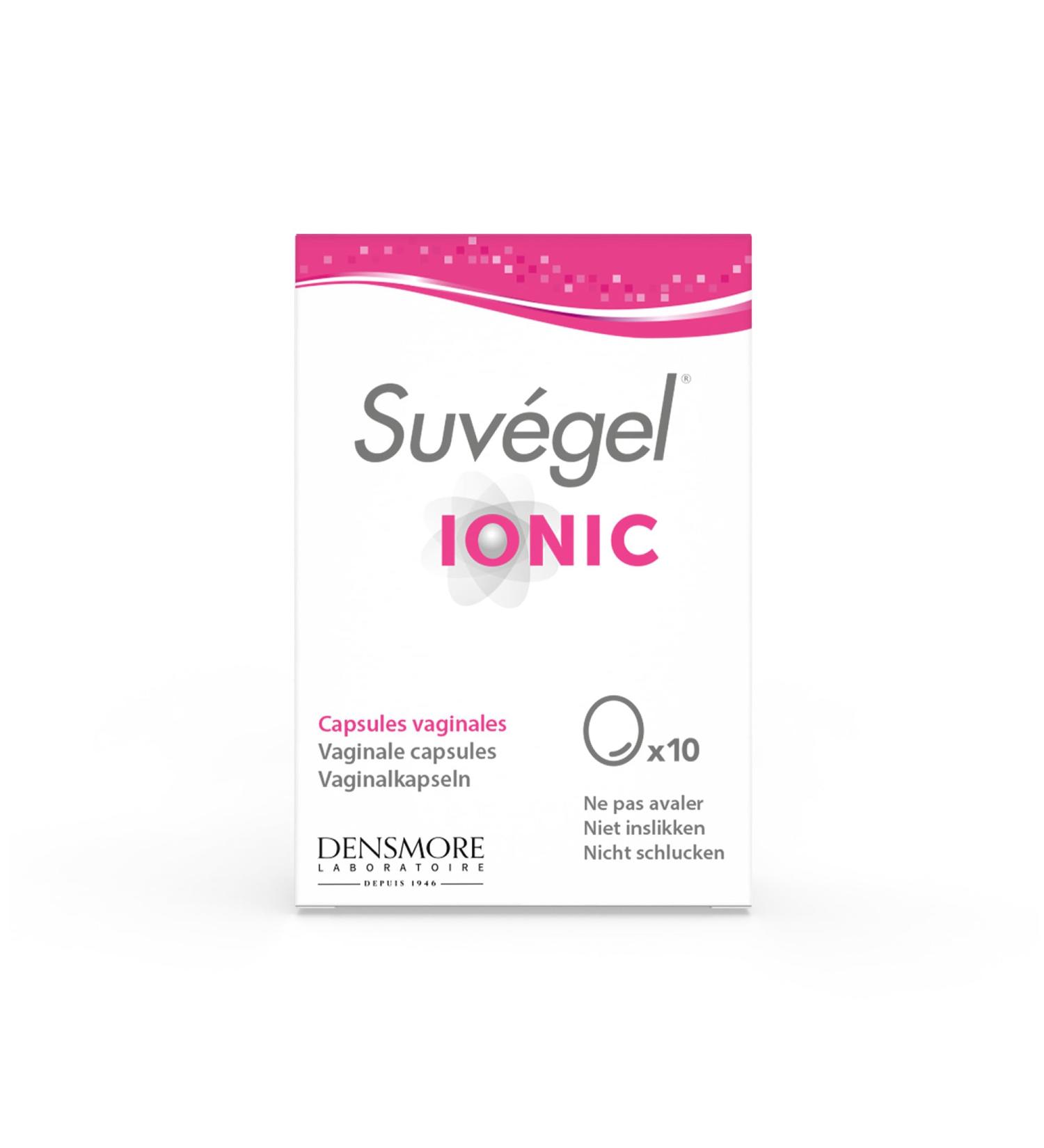 Densmore - Suvegel Ionic - Prevention and Treatment of Vaginal Infections (Herpes Vaginal Mycosis) - TIAB Hyaluronic Acid Aloe Vera - 10 capsules - 10 day cure - Made in Europe - Buy Online on GoSupps.com
