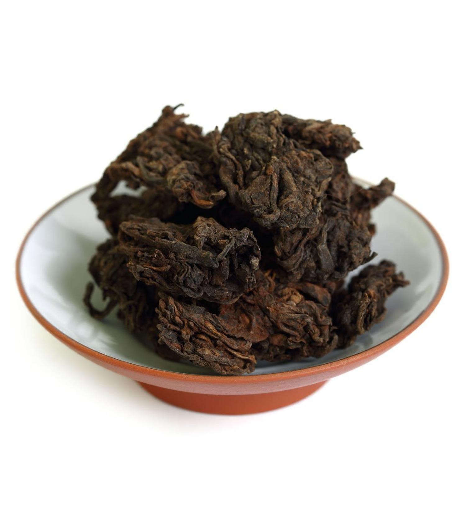  GOARTEA GOARTEA 100g (3.5 Oz) 2005 Year Supreme Organic Yunnan Aged Natural Tuo Head Ripe puer Pu'er Puerh Tea pu-erh - Buy Online on GoSupps.com