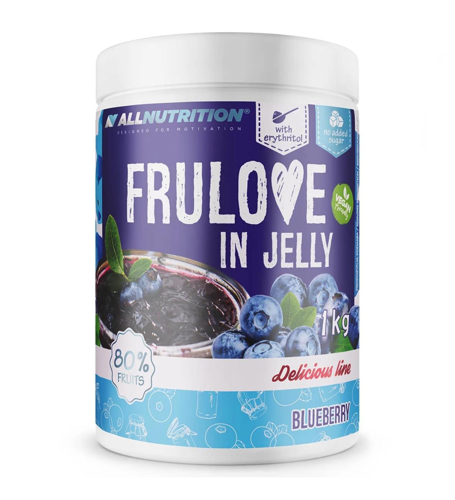 ALLNUTRITION FRULOVE IN JELLY Fruit in gel without added sugar 1000g BLUEBERRY - Buy Online on GoSupps.com