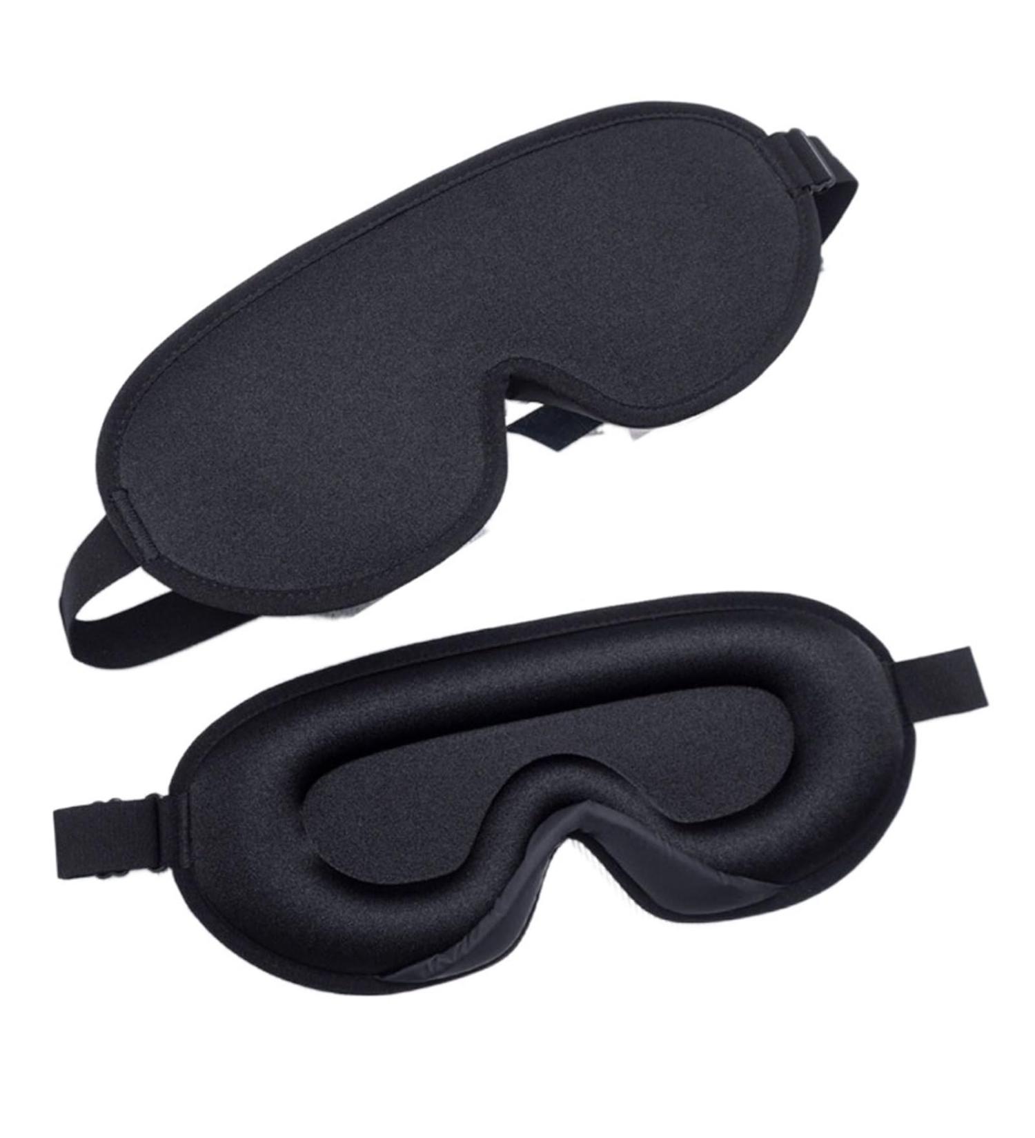 XTEES Silk Sleeping Mask - Soft Smooth Sleep Mask for Eyes - Black - Buy Online on GoSupps.com