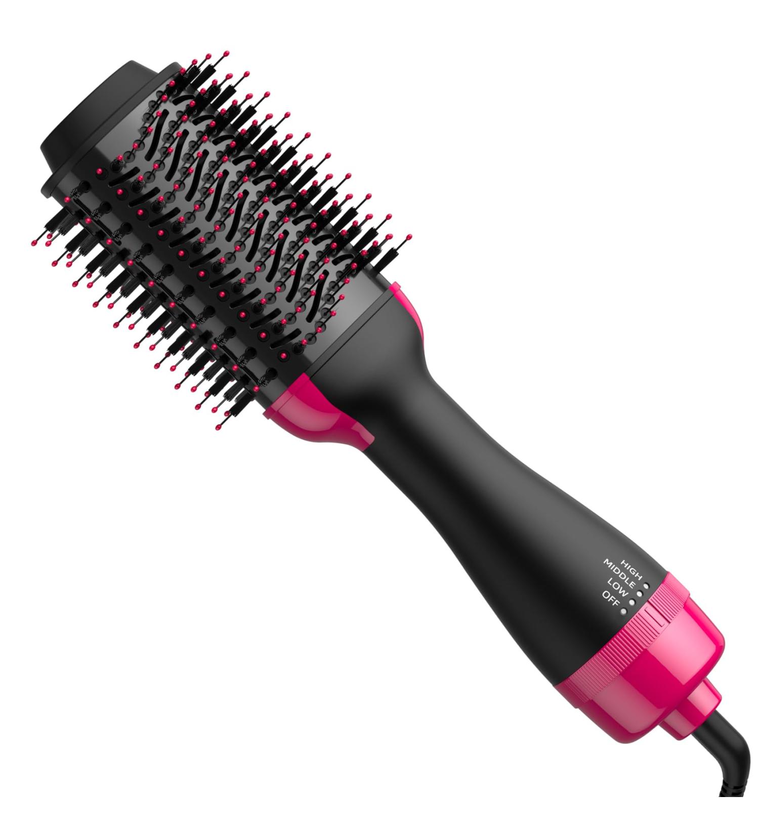 Professional 4-in-1 Hair Dryer Brush – Volumizing Hot Air Brush for Drying & Styling with Anti-Frizz Technology - Buy Online on GoSupps.com