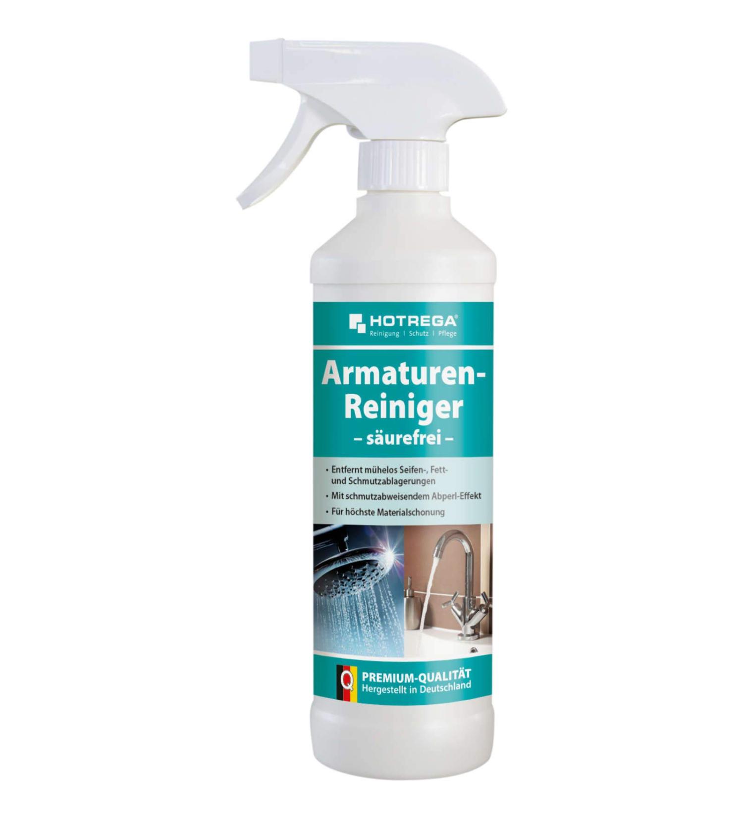HOTREGA fittings cleaner acid-free 500 ml bathroom cleaner kitchen cleaner pearling effect