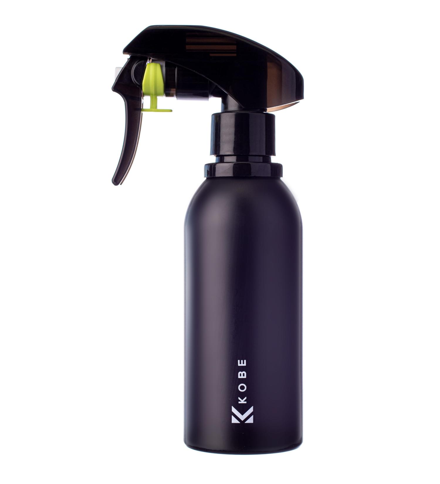 Kobe Black 160ml Aluminium Spray Bottle - Lightweight Hair Spray and Plant Mister - Ultra-Fine Mist Water Spray - Fine Mist Spray Bottle -Ideal for Hairdresser and Barber - Home or Professional Use - Buy Online on GoSupps.com