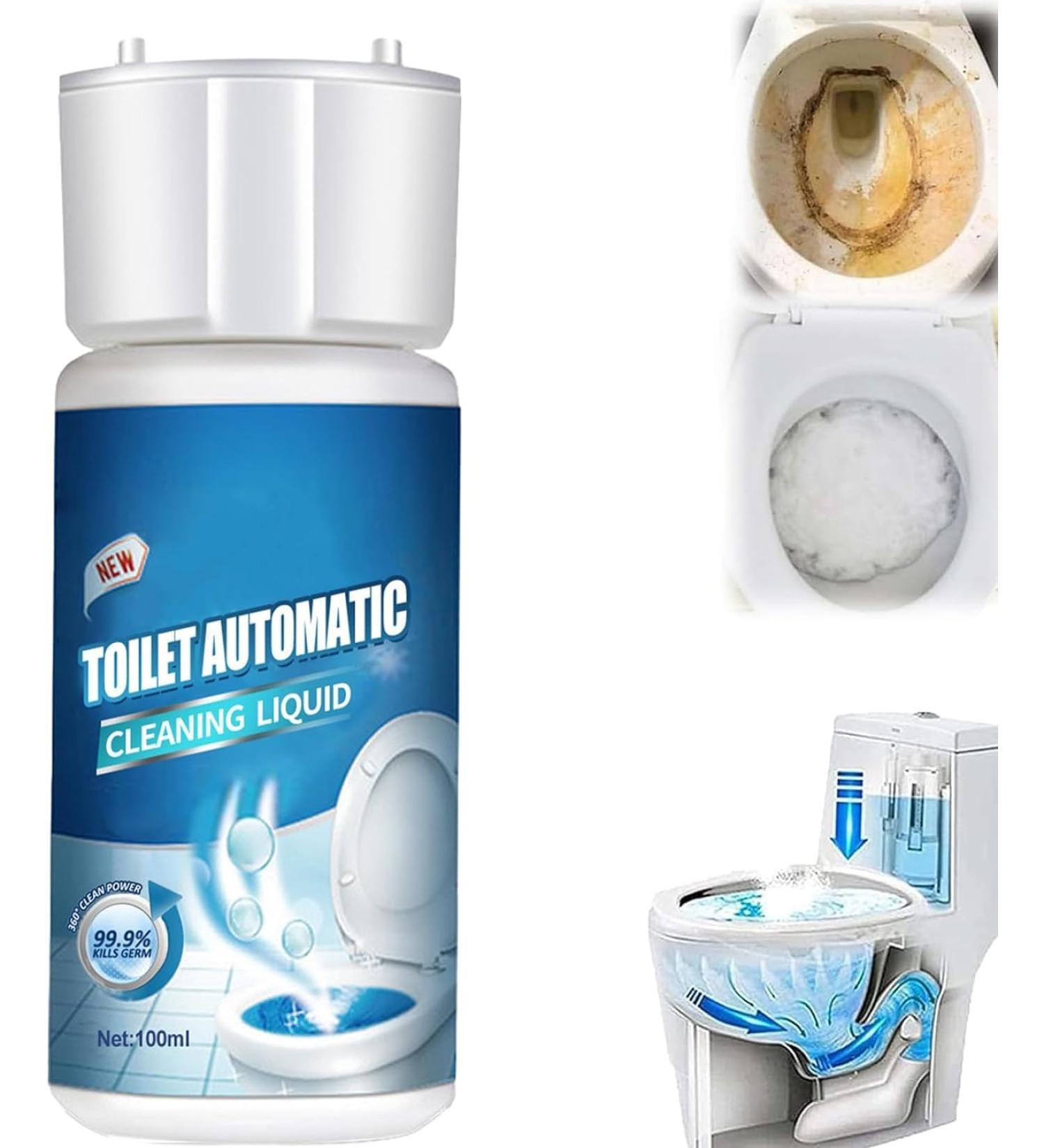 Splash Foam Toilet Cleaner Splash Cleaner Foaming for Toilet Natural Toilet Cleaner Toilet Active Oxygen Agent Toilet Automatic Cleaning Liquid Splash Toilet Bowl Cleaner (1pcs) - Buy Online on GoSupps.com