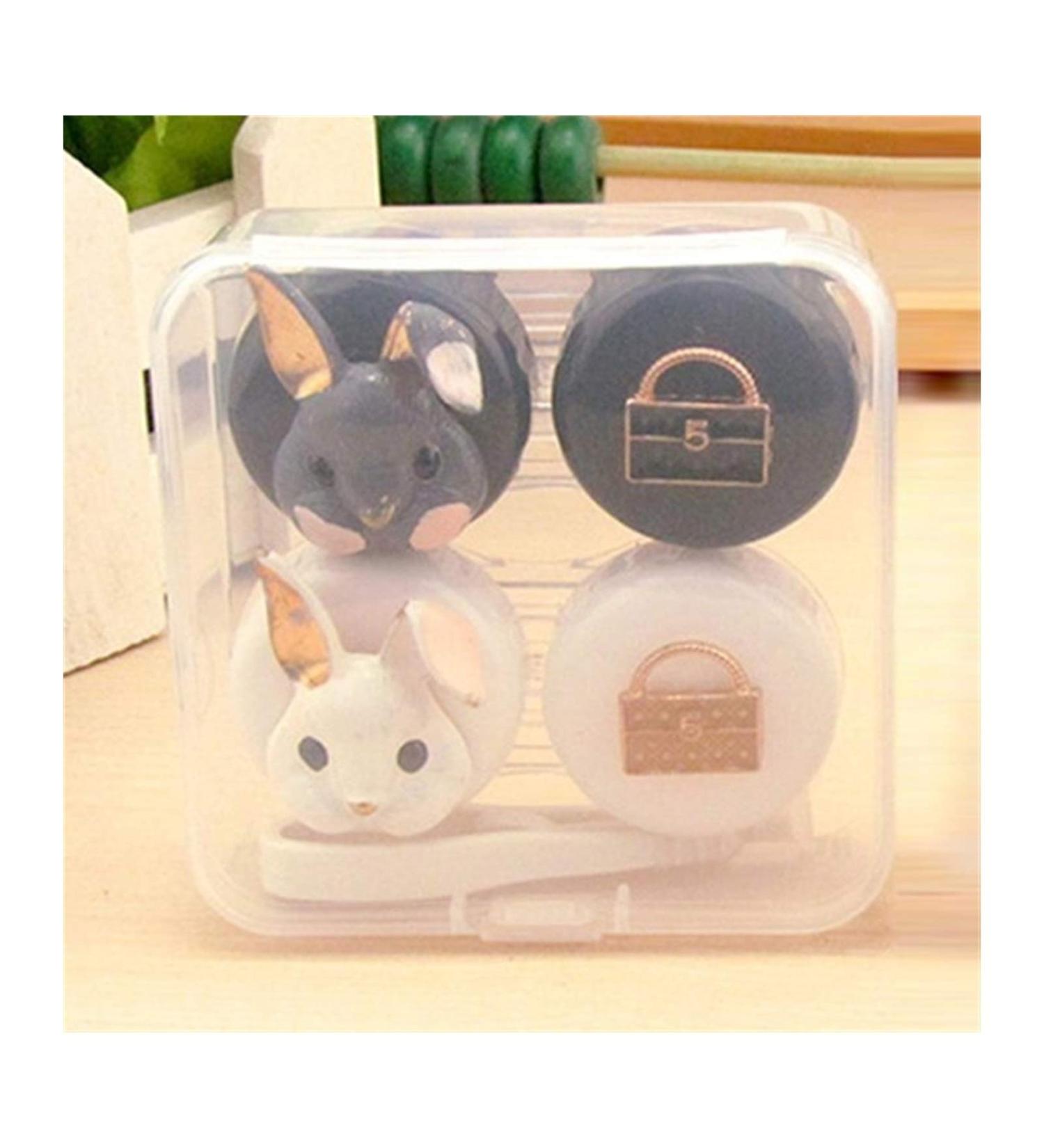 Owlkay Lentil & Contact Lens Storage Container Set - Mini Flower Box for Travel & Glasses Accessories - Buy Online on GoSupps.com