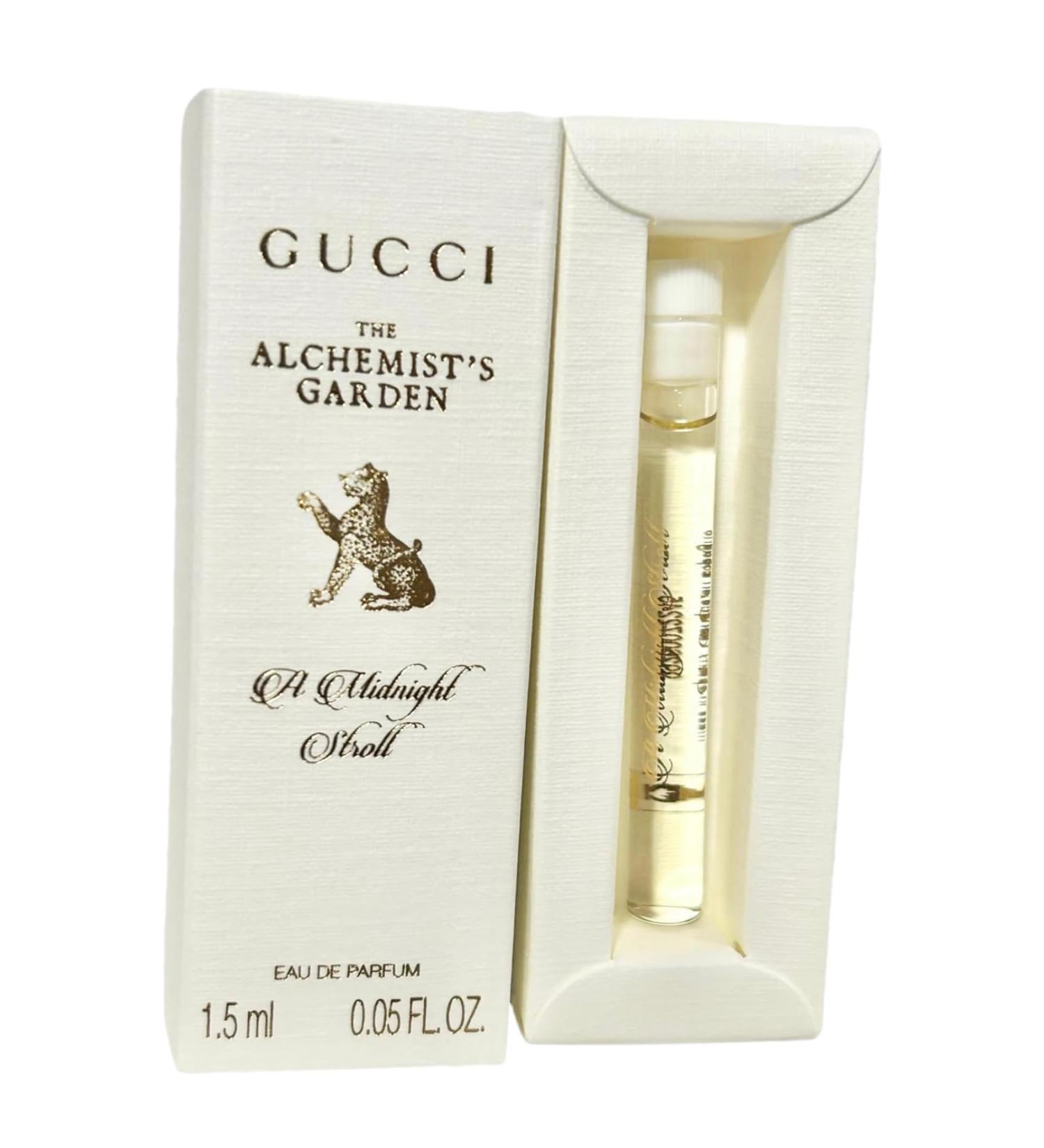 Gucci The Alchemist's Garden A Midnight Stroll Sample Perfume Splash 1.5 ml / 0.05 oz (1 sample) - unisex A midnight Stroll 0.05 Fl Oz (Pack of 1) - Buy Online on GoSupps.com