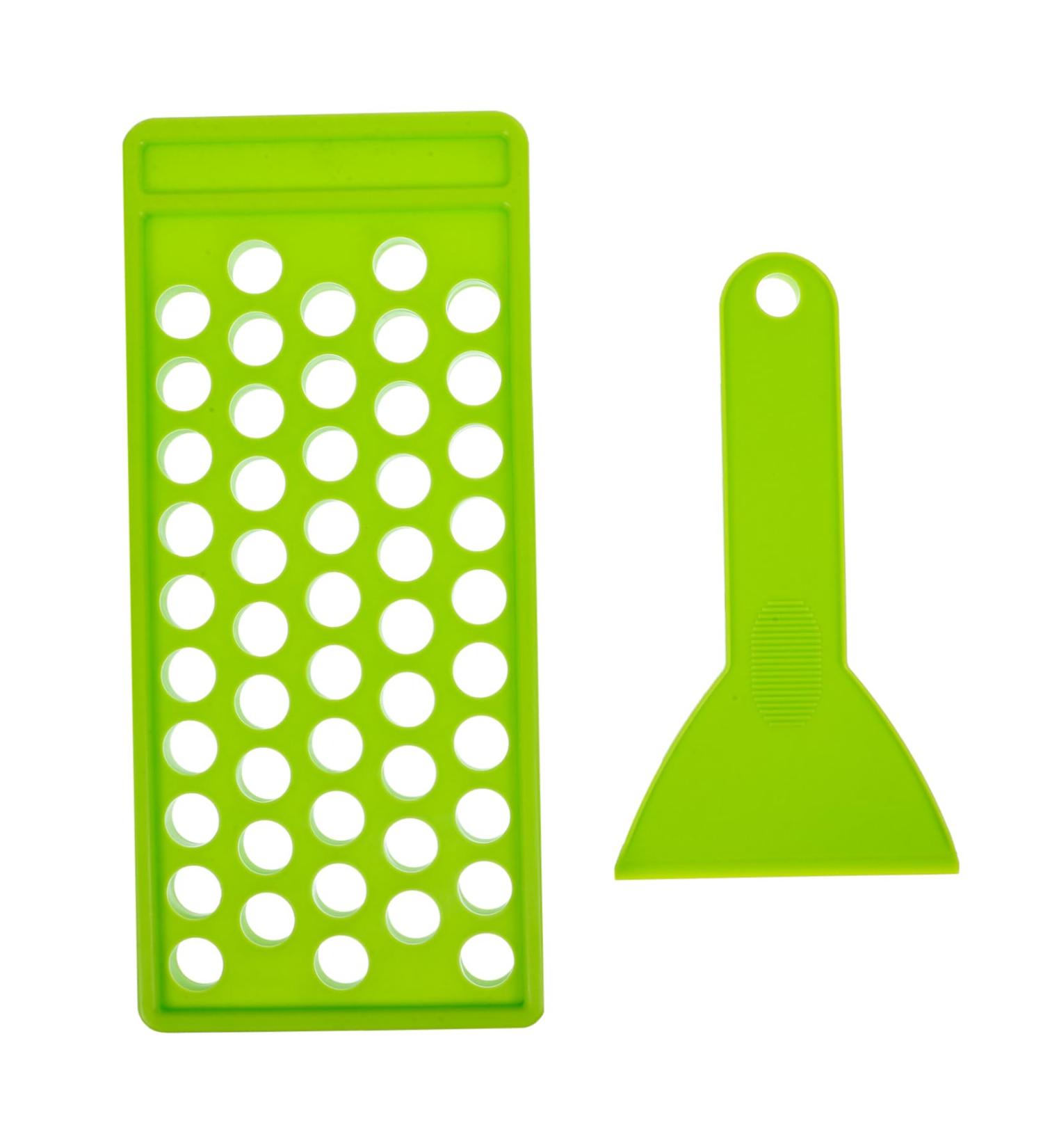 Housoutil 3pcs Lipstick Filling Mold Set - Cosmetic Spatula & Green Molds (25x11cm) for DIY Lipstick Making - Buy Online on GoSupps.com