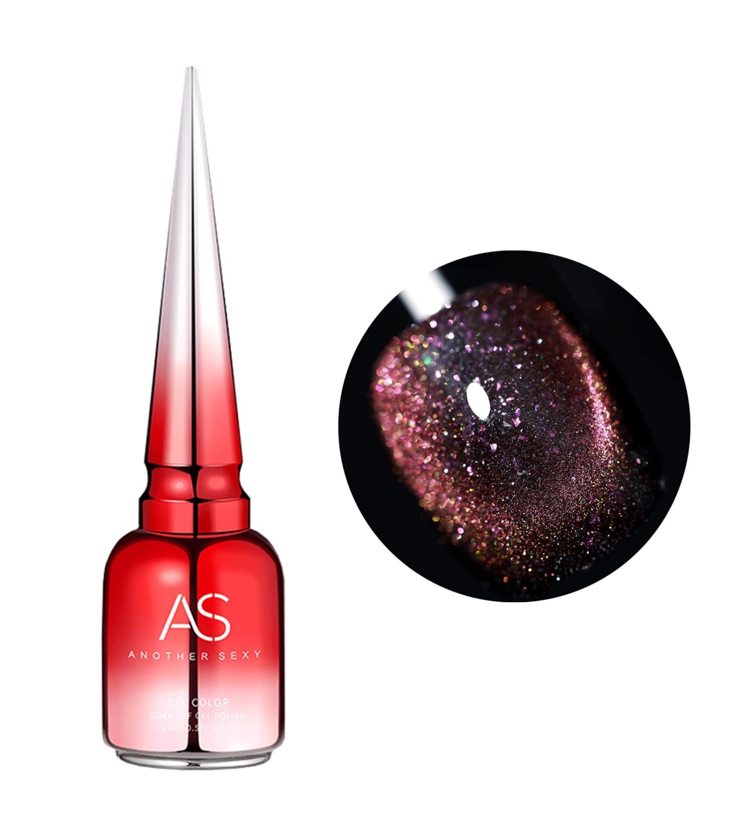 YOXIER Nail Polish Reflective Glitter Nail Sparkling Soak Off Gel Bright for Salon 9 1 Pcs