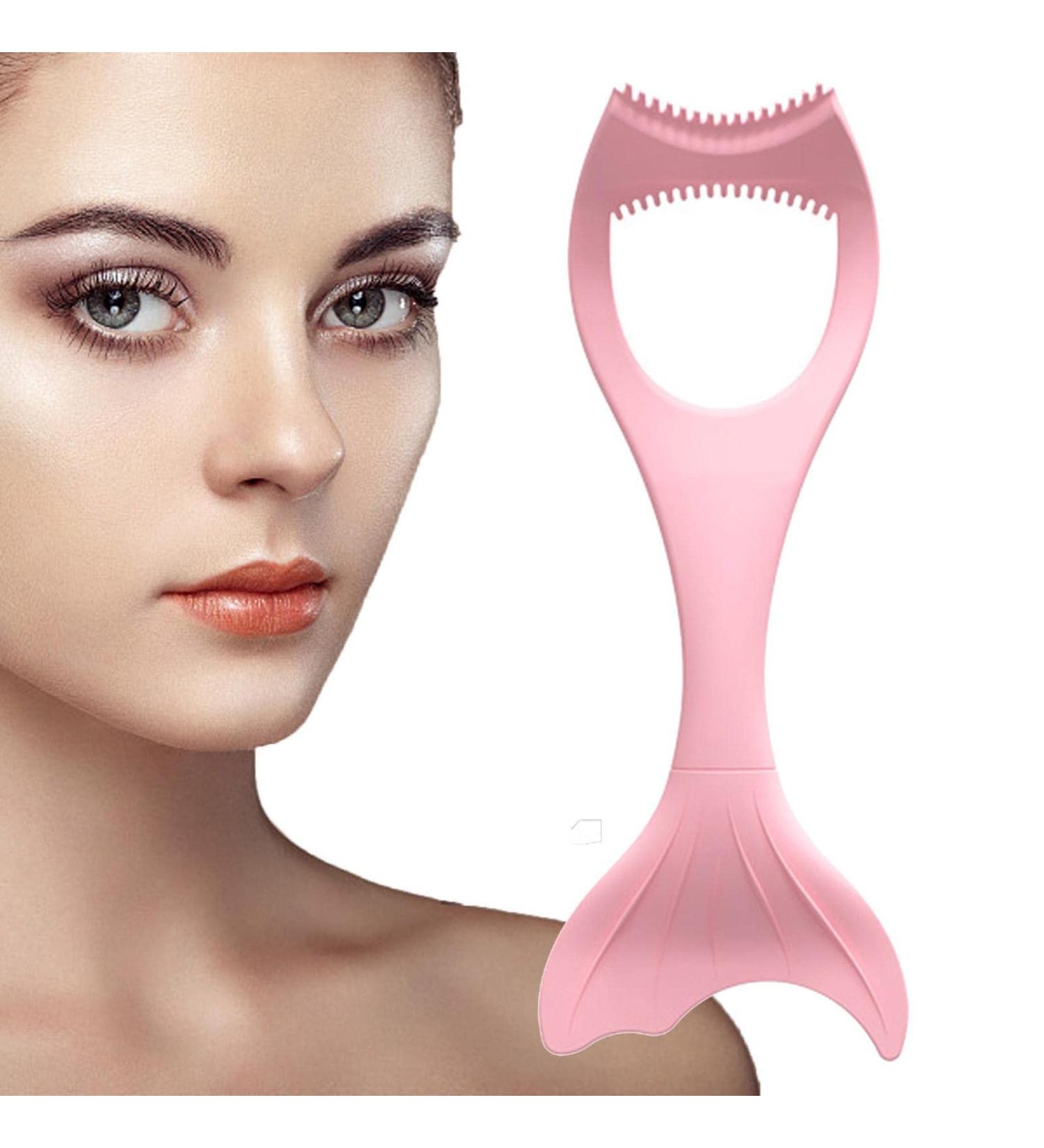 Silicone Eyeliner Tool | Multifunctional Mascara Applicator Tool Makeup Applicator Tool for Winged Eyeliner Lashes Lip Liner Beauty Ruler Eyeliner Molds Aezon Pink - Buy Online on GoSupps.com