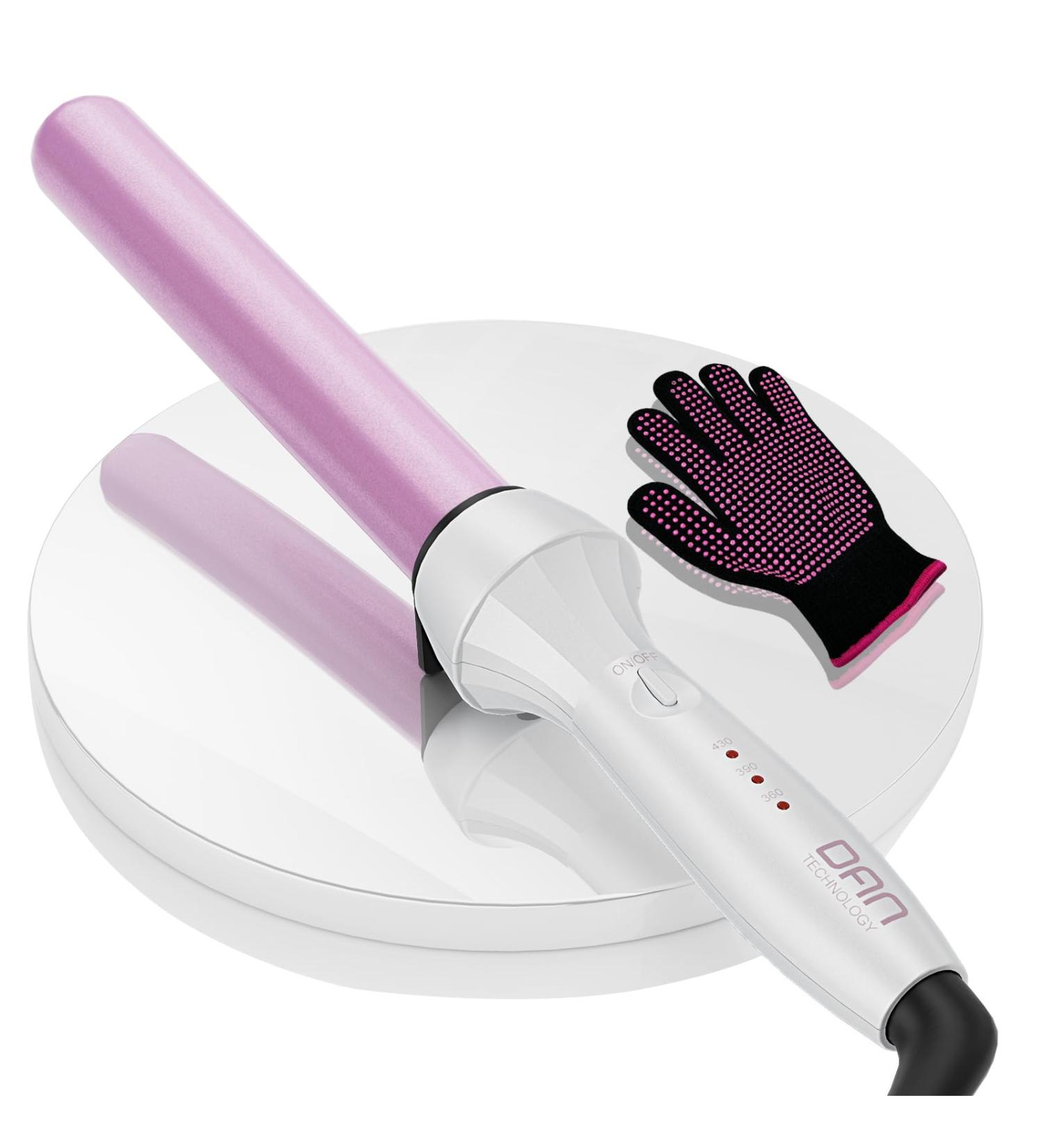 DAN Technology 1-Inch Curling Wand - Adjustable Temperature Tourmaline Ceramic Dual Voltage & 60 min Auto Shut Off for Natural Curls & Long-lasting Hairstyles - Buy Online on GoSupps.com