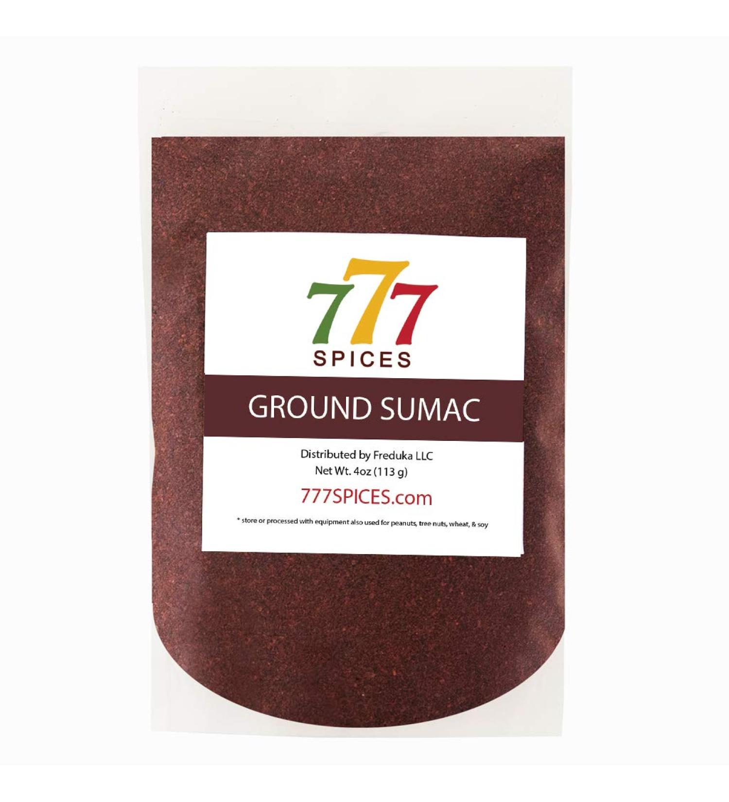 Sumac Spice Powder 4oz - Authentic Tart Flavor for Meat, Spice Blends, and Desserts - Diet-Friendly - Heat-Sealed Resealable Bag - Buy Online on GoSupps.com