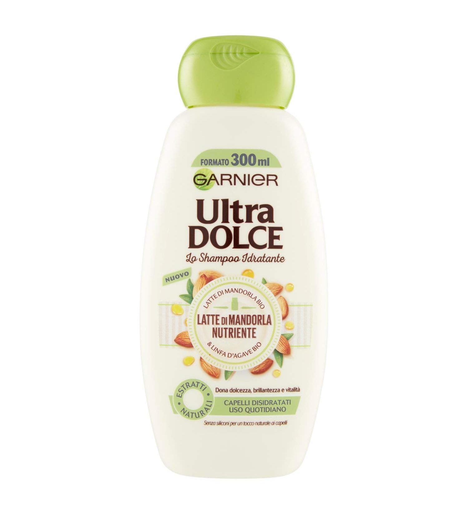 Garnier Ultra Dolce Shampoo Nutriente Latte di Mandorla 300 ml - Buy Online on GoSupps.com