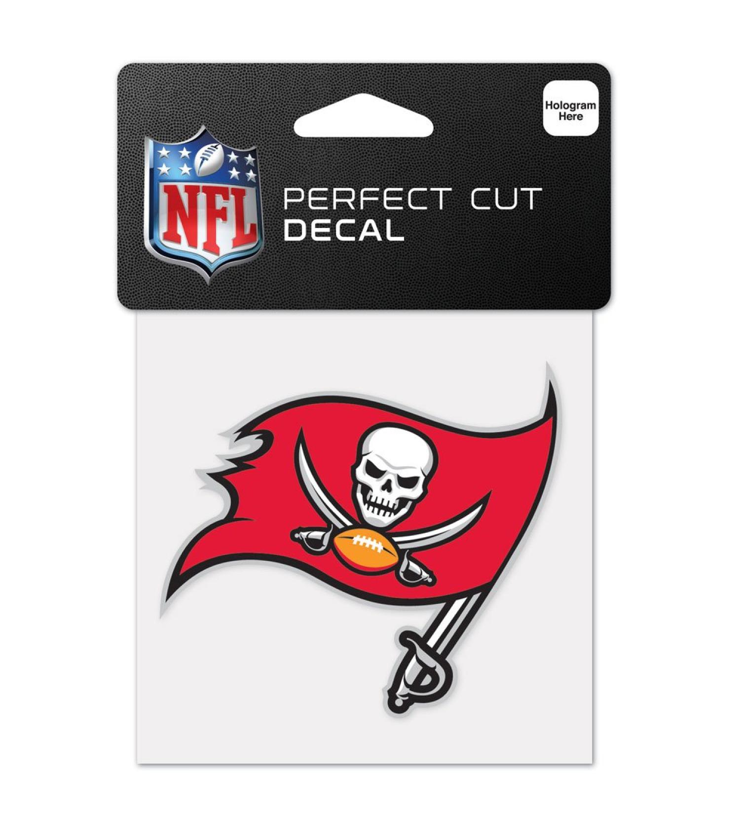 WinCraft NFL Unisex Adult Standard Tampa Bay Buccaneers 4" x 4" Black