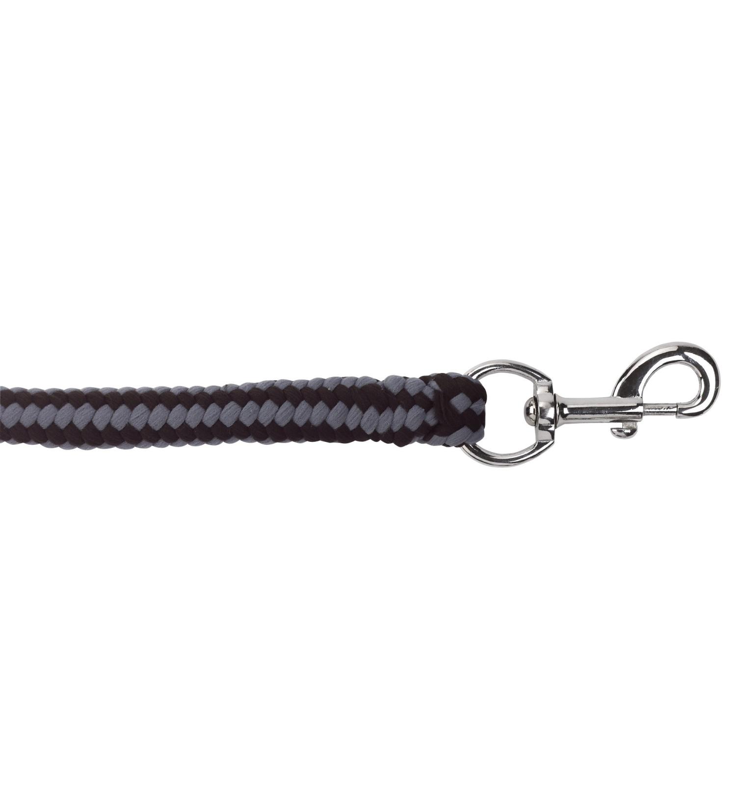 Kerbl rope lead Hippo with carabiner black/silver 321441