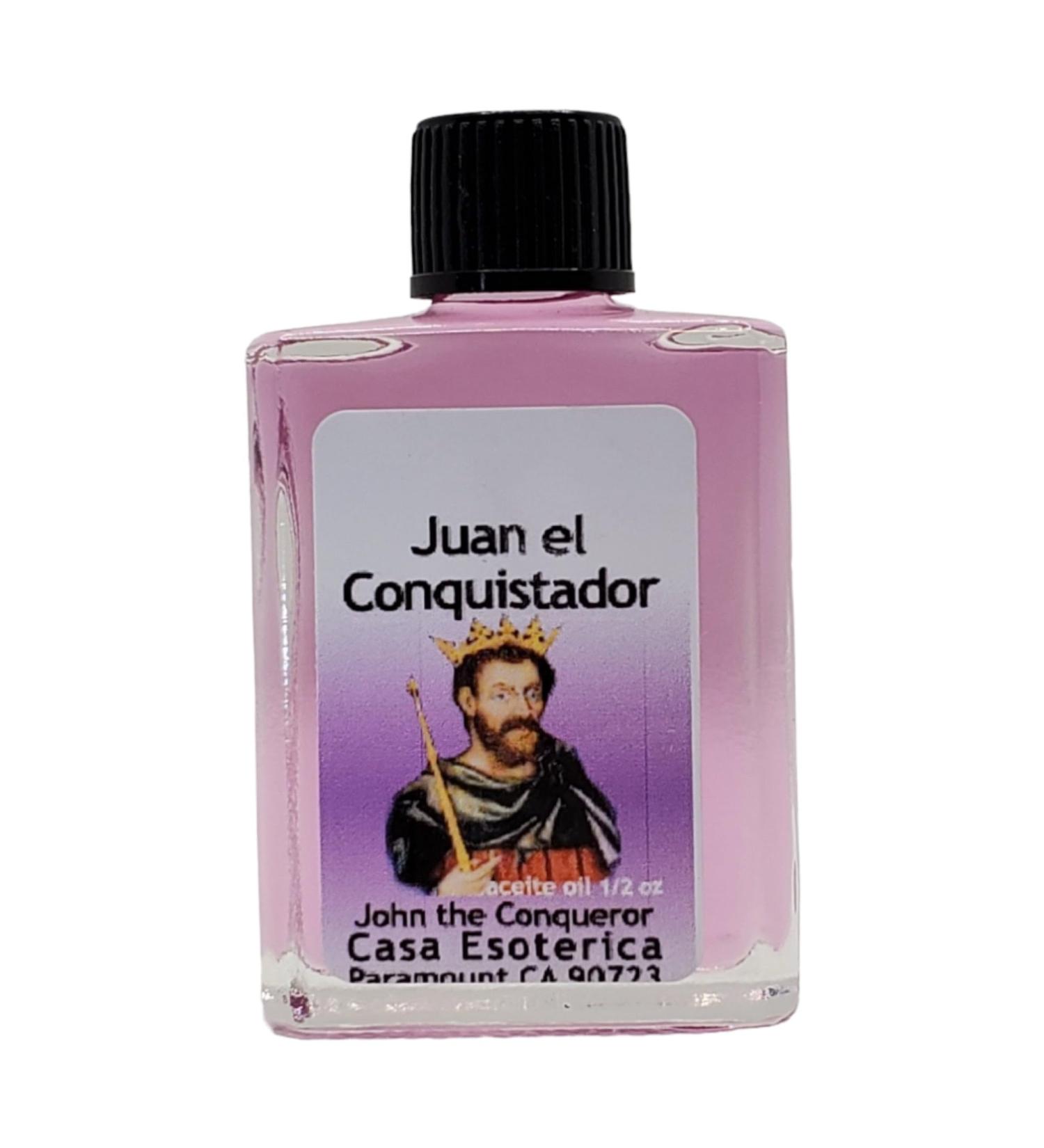 John The Conqueror Oil (Juan el Conquistador Aceite) Spiritual Anointing Oil by CASA ESOTERICA MAGICK SPACE-Protection & Success Spells-0.5 FL OZ (1 Pack)