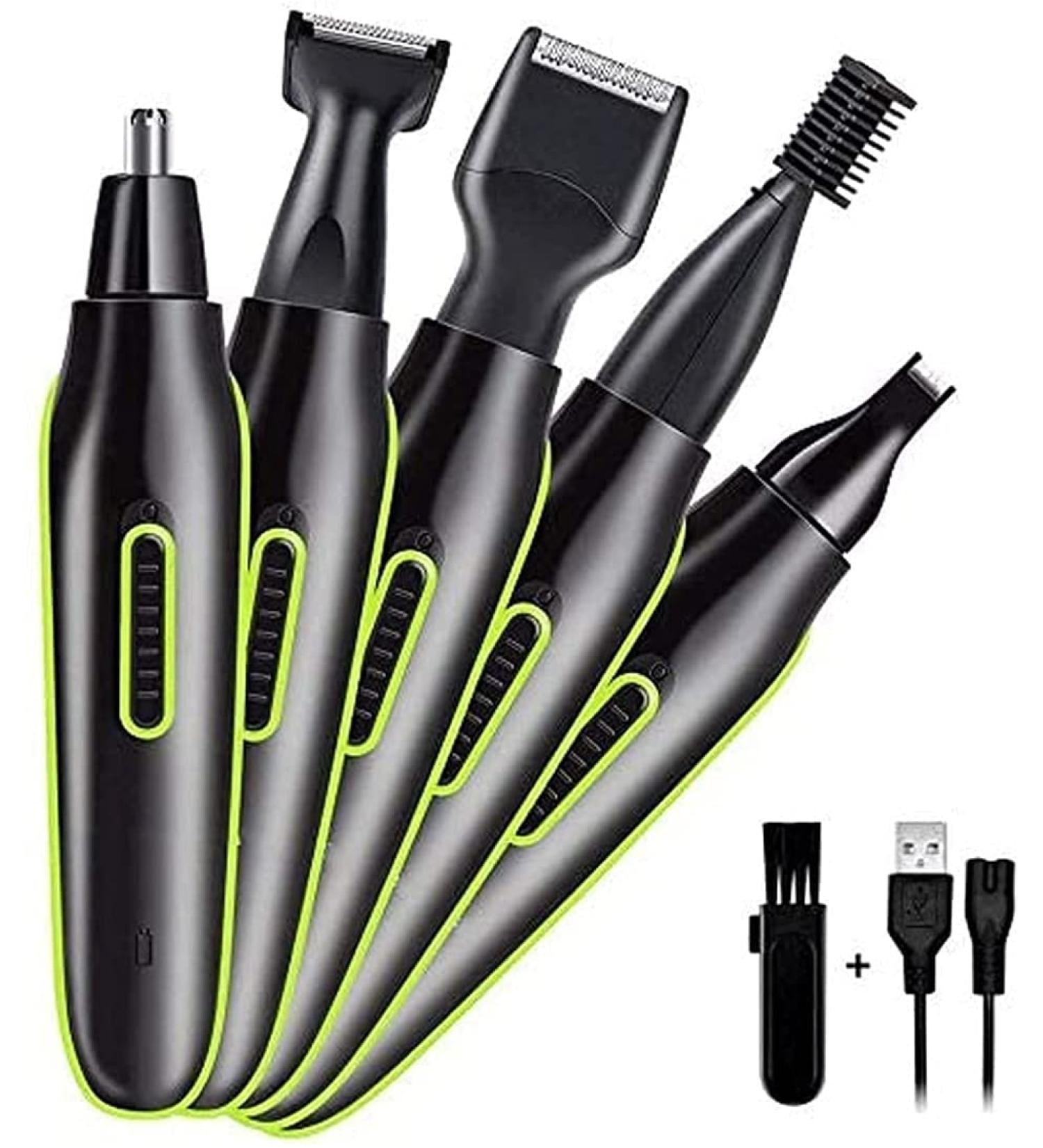 5 in 1 Ear Nose Hair Trimmer - Electric Facial Hair Trimmer for Men & Women Waterproof Stainless Steel Blades - Buy Online on GoSupps.com