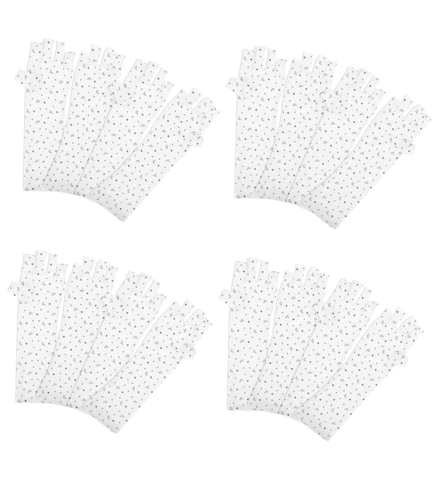 minkissy 8 Pairs Miss Fingerless manicure protection salon manicure gloves Accessories protector gloves Manicure tools gloves for sun protection for women gel for nails - Buy Online on GoSupps.com