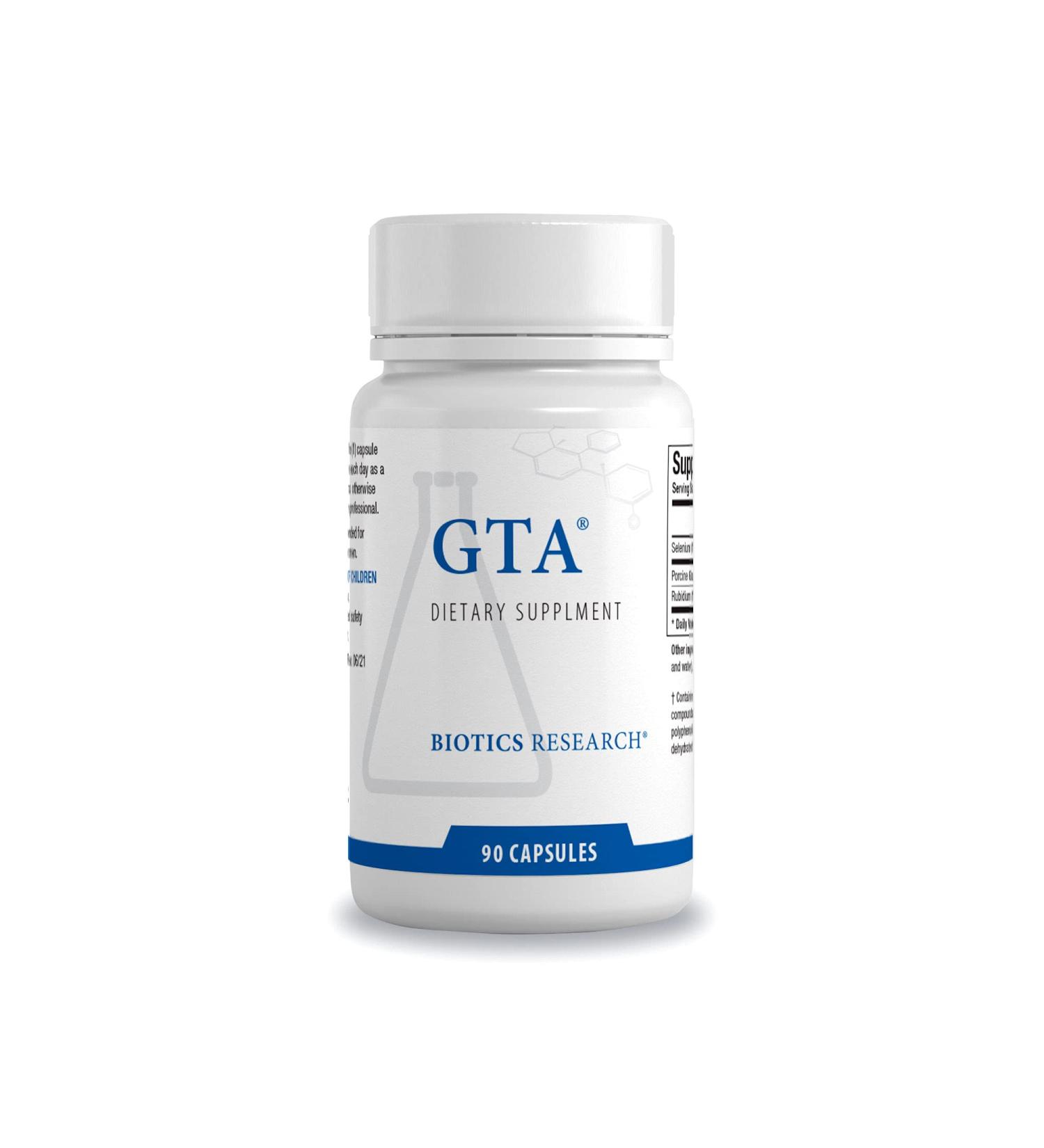 Biotics Research GTA Selenium Supplement with Rubidium Porcine Glandular Endocrine Glands Support Optimal Hormonal Balance - SOD Catalase Phytochemically Bound Trace Elements - 90 Capsules - Buy Online on GoSupps.com