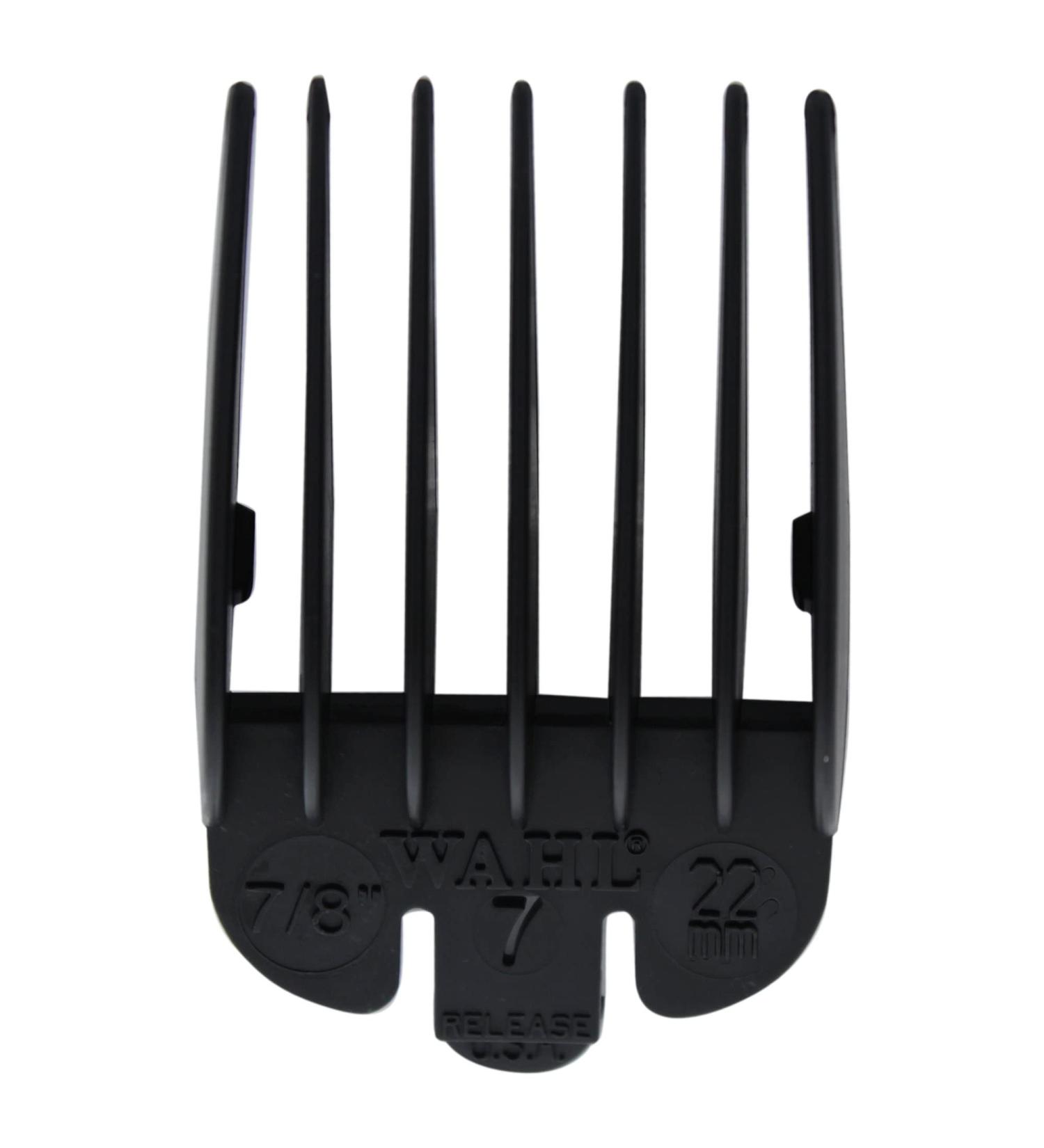 Wahl Professional #7 Guide Comb Attachment 7/8" (22.0mm) - 3145-001  Great for Professional Stylists and Barbers - Black