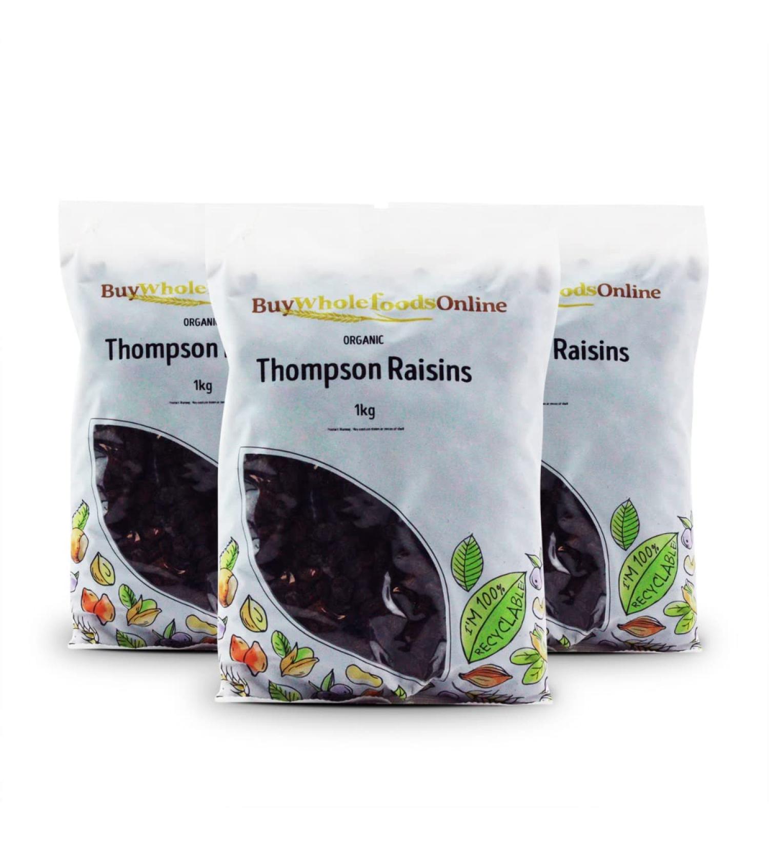Organic Thompson Raisins 3kg (BWFO)