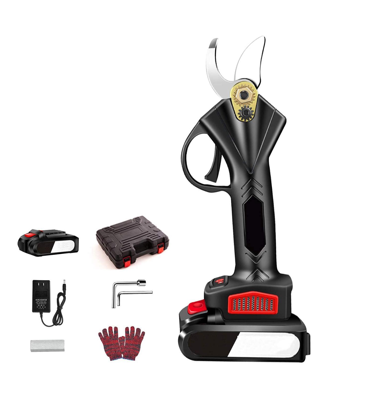 Electric Secateurs 36V Electric Pruning Shears Garden 30Mm Branch Cutter Electric Cordless for Hedge Trees Branches & Twigs Shears Cutter Small Gift - Buy Online on GoSupps.com