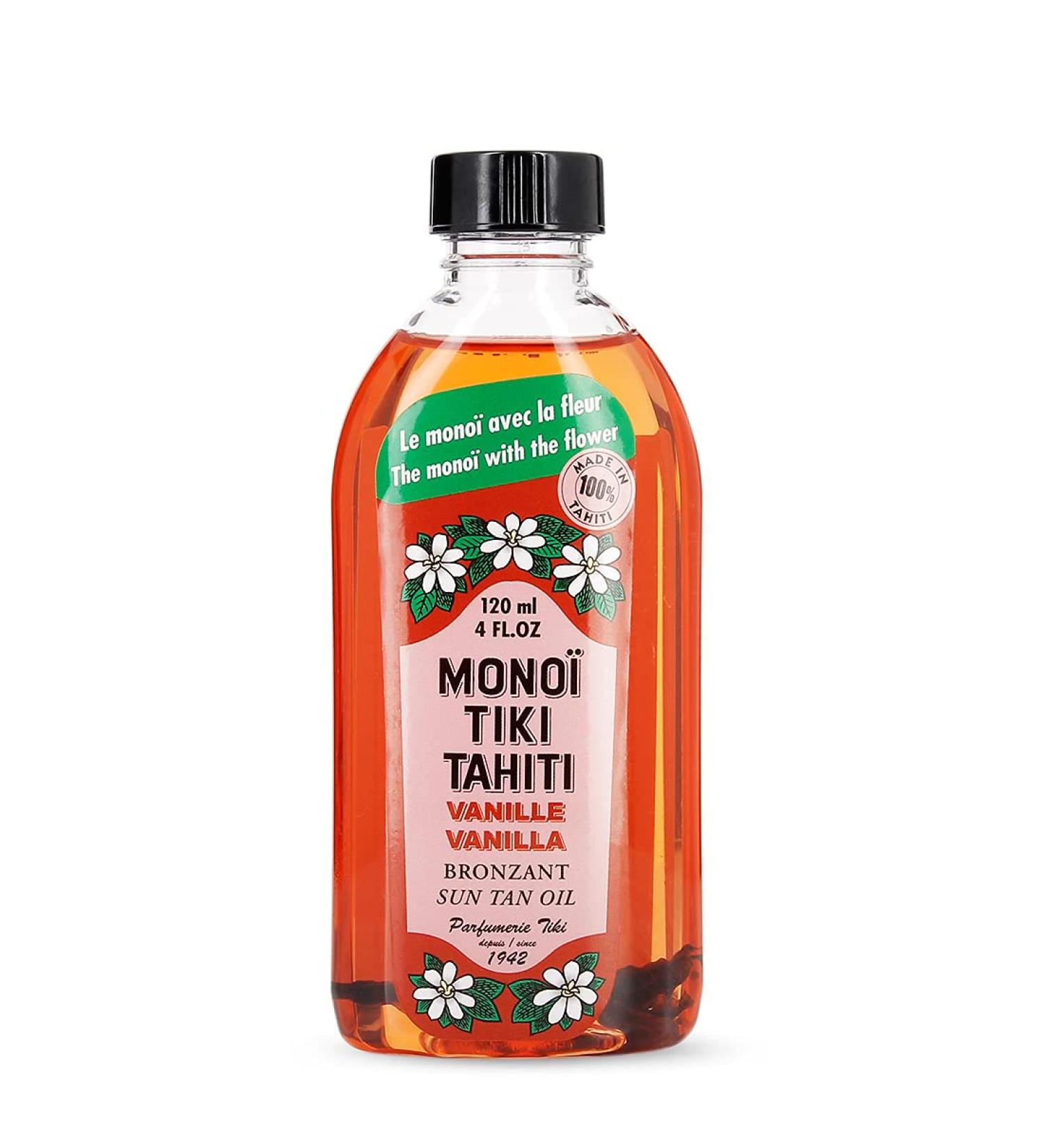 Monoi Tiki Tahiti Vanilla Bronzing Sun Tan For Body 120ml